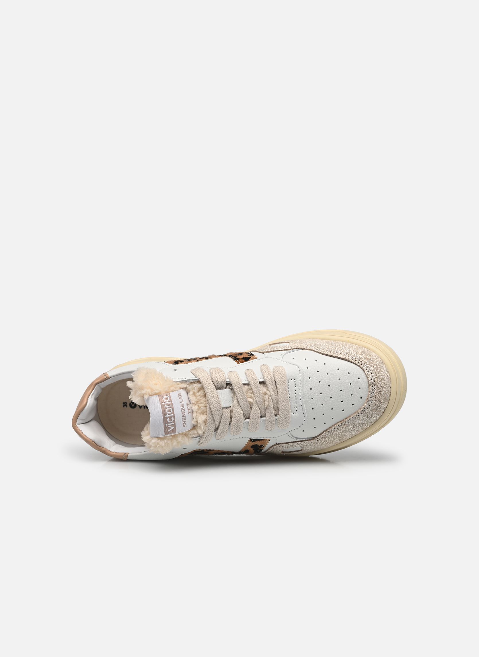 Baskets SEÚL EFECTO PIEL & ANIMAL femme blanc Victoria Baskets SEÚL EFECTO PIEL & ANIMAL femme blanc CAMEL
