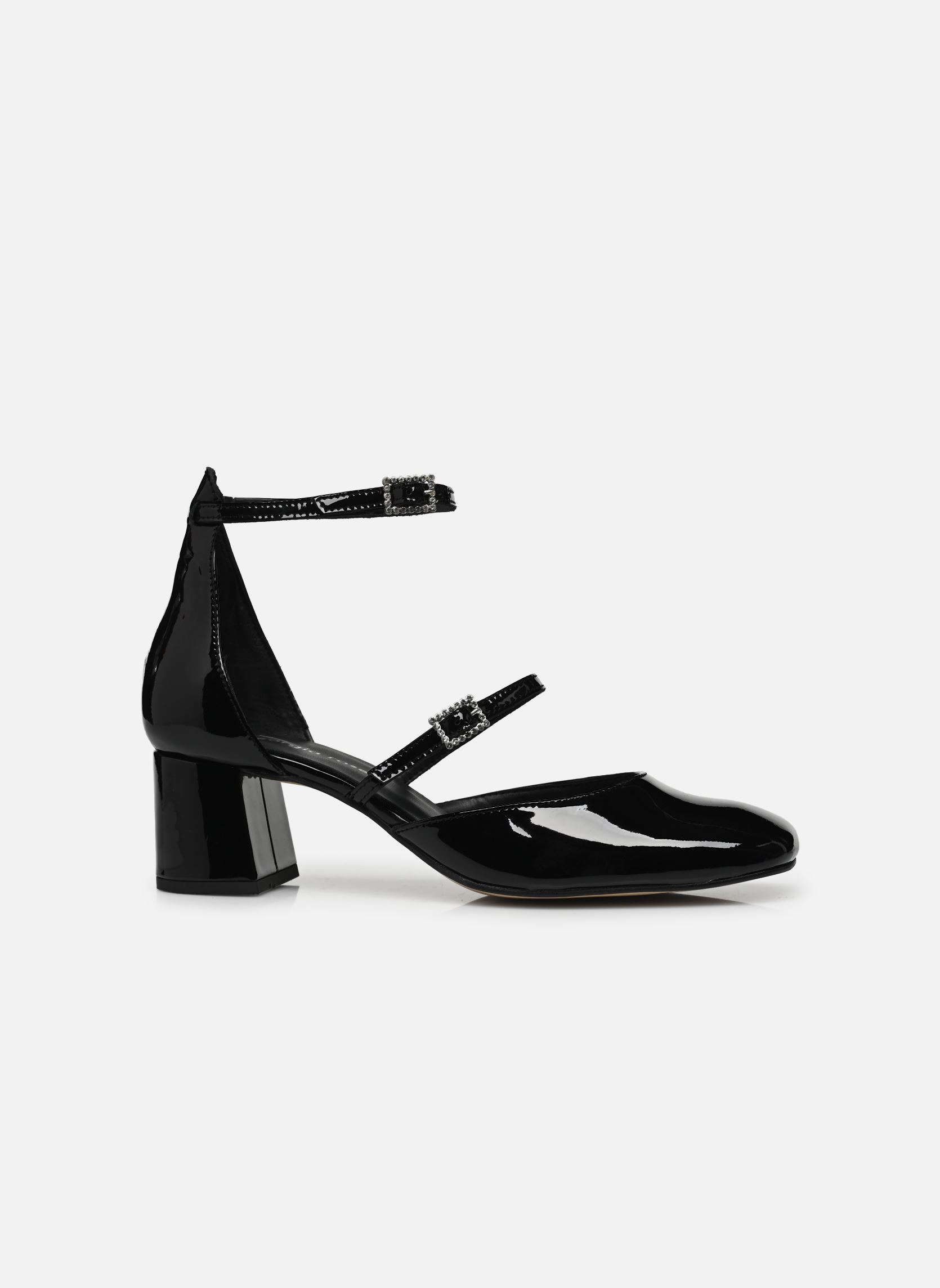 Zapatos de tacón con correas Sibril mujer negro Georgia Rose Zapatos de tacón con correas Sibril mujer negro NOIR