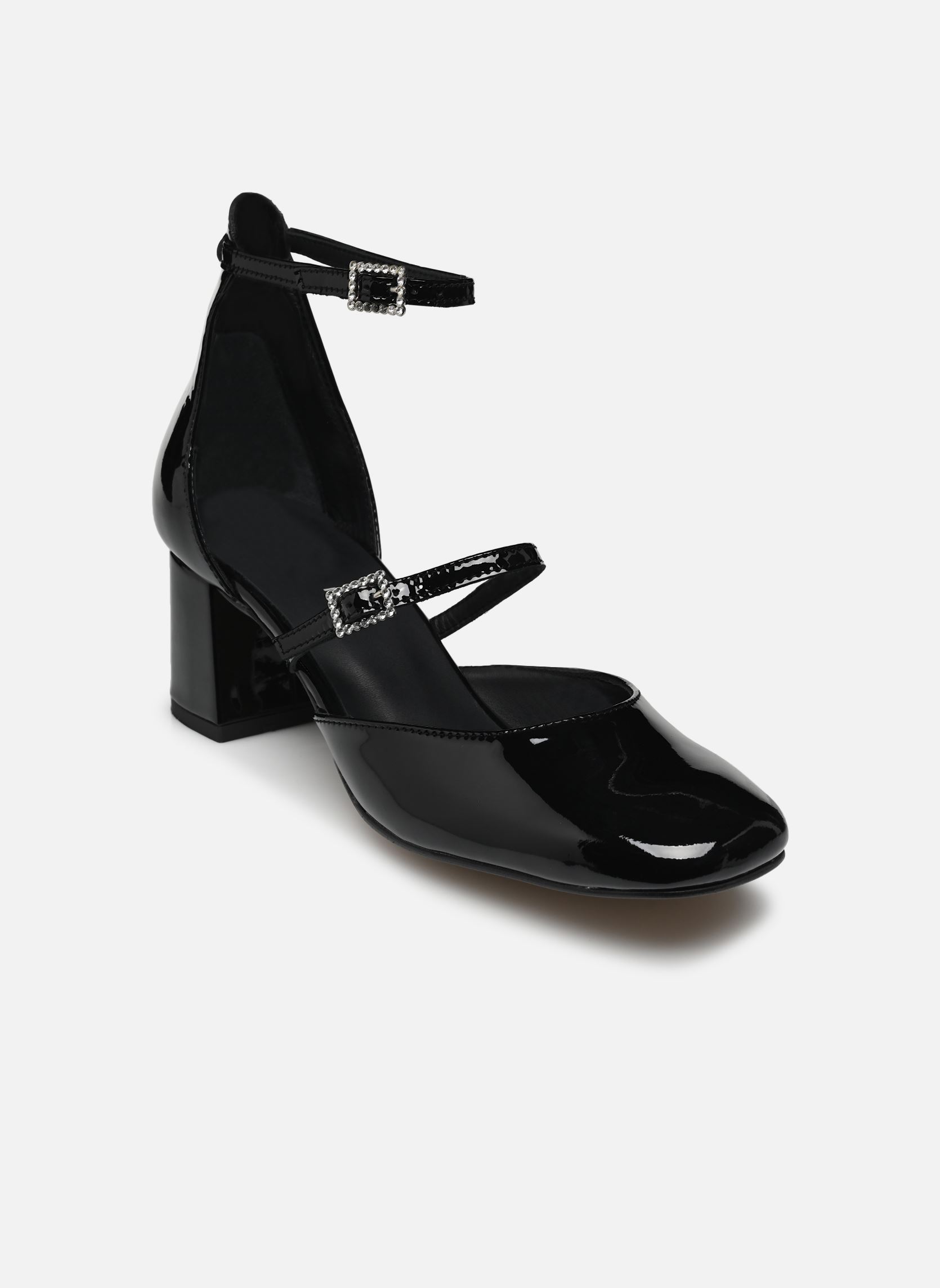 Zapatos de tacón con correas Sibril mujer negro Georgia Rose Zapatos de tacón con correas Sibril mujer negro NOIR