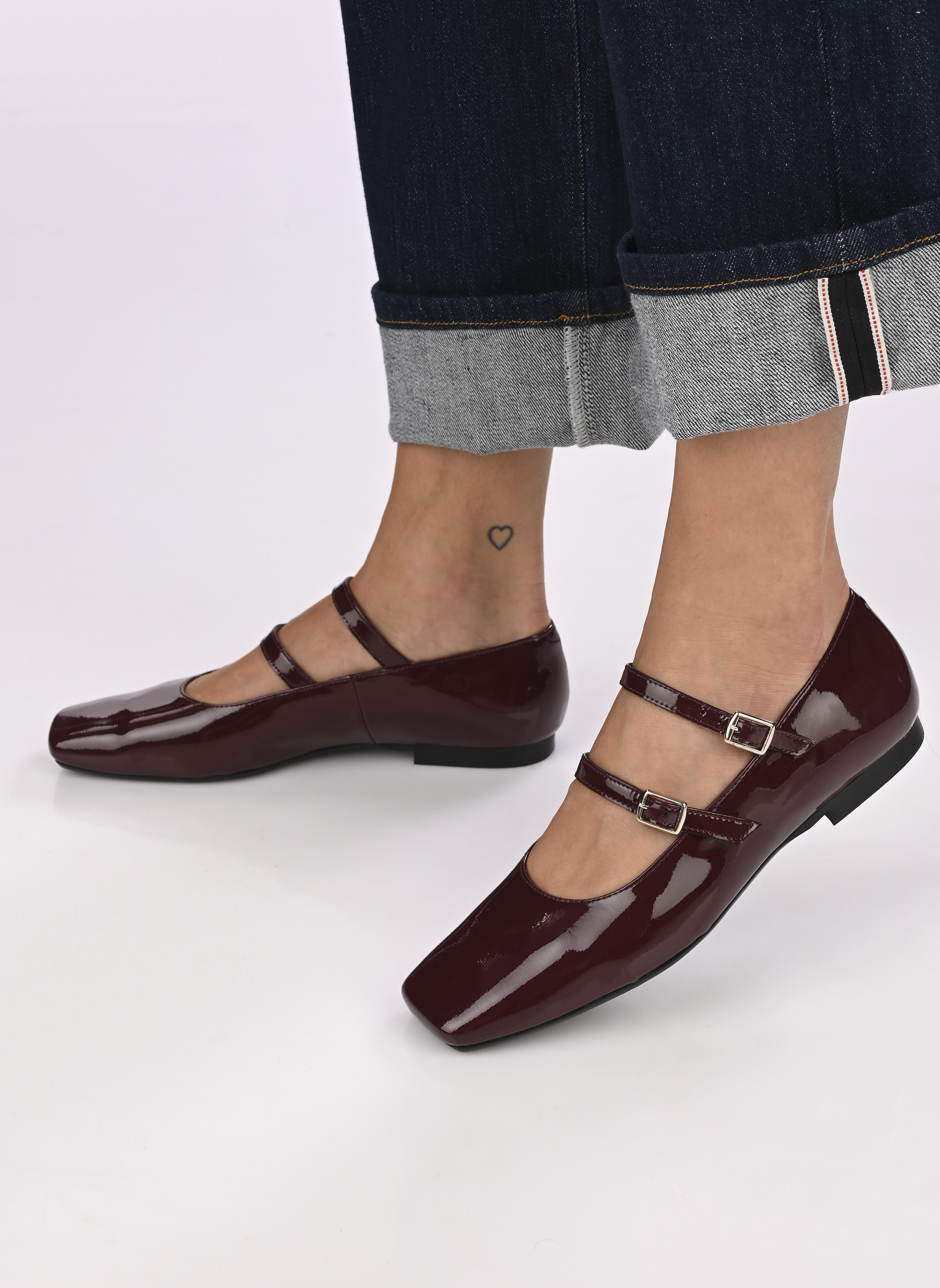Mary Janes Badine - Modern 50's Ballerine #3 dames bordeaux Georgia Rose Mary Janes Badine - Modern 50's Ballerine #3 dames bordeaux CHAROL GRANATA BORDEAUX