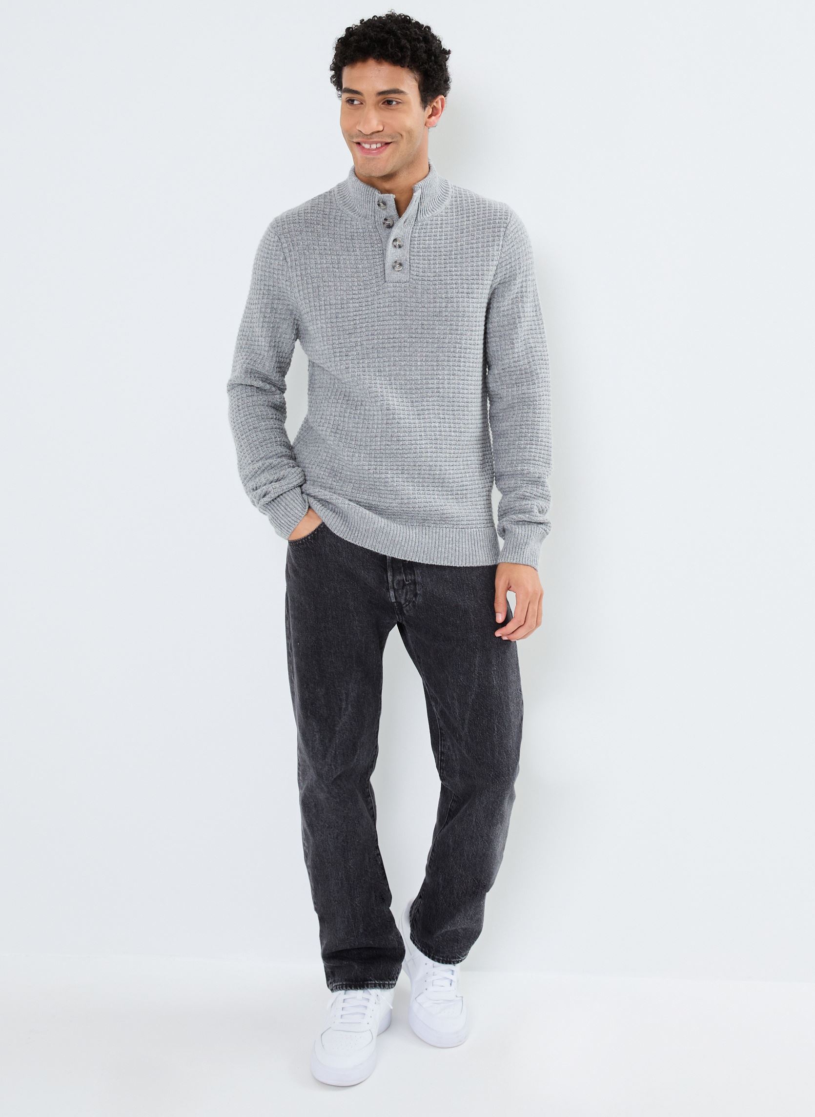 Pulls MIOVANE homme gris Marvin&Co Pulls MIOVANE homme gris MOCKINGBIRD