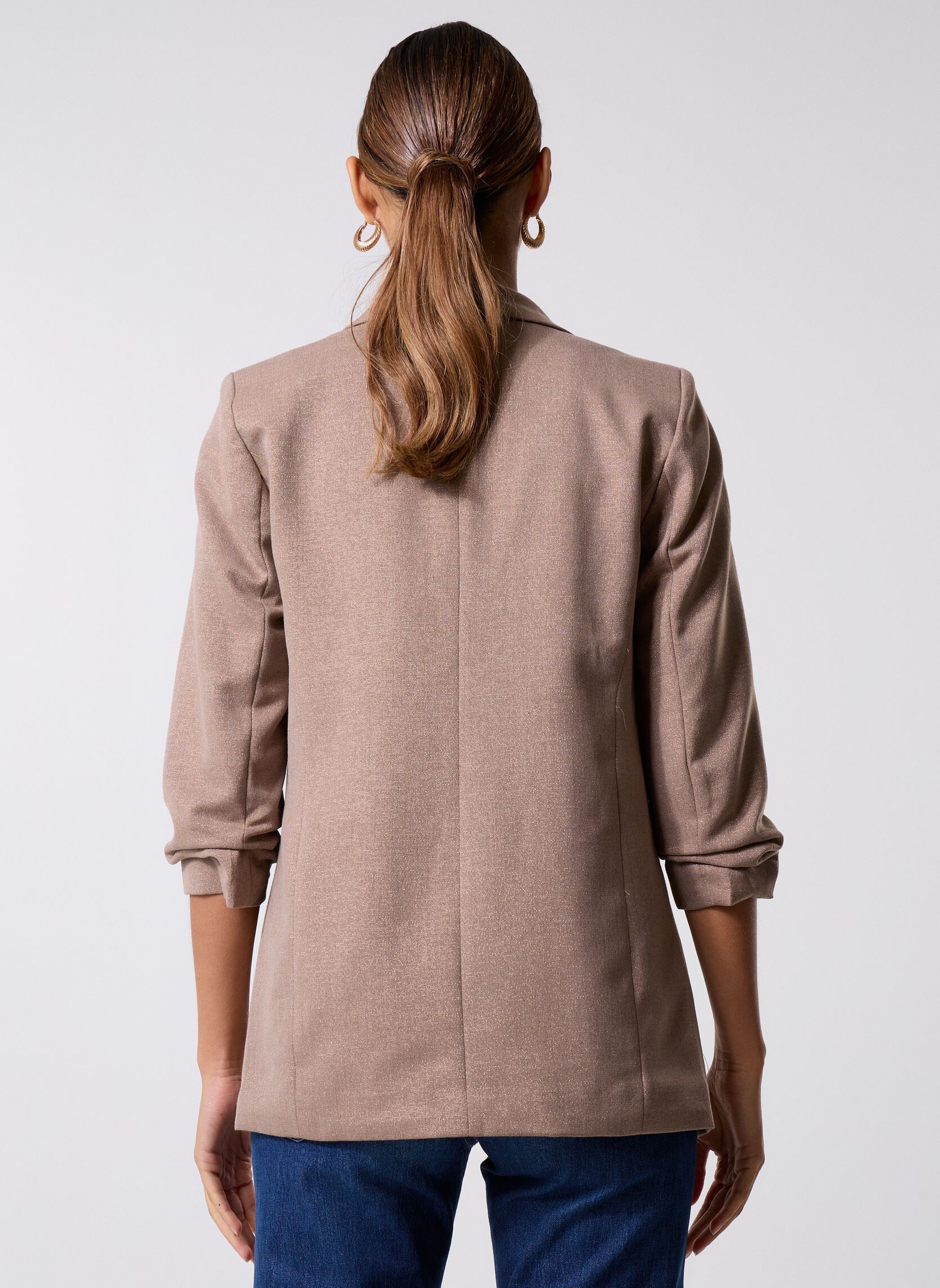Blazer Pcbosella 3/4 Glitter Blazer Mm damen beige Pieces Blazer Pcbosella 3/4 Glitter Blazer Mm damen beige Fossil