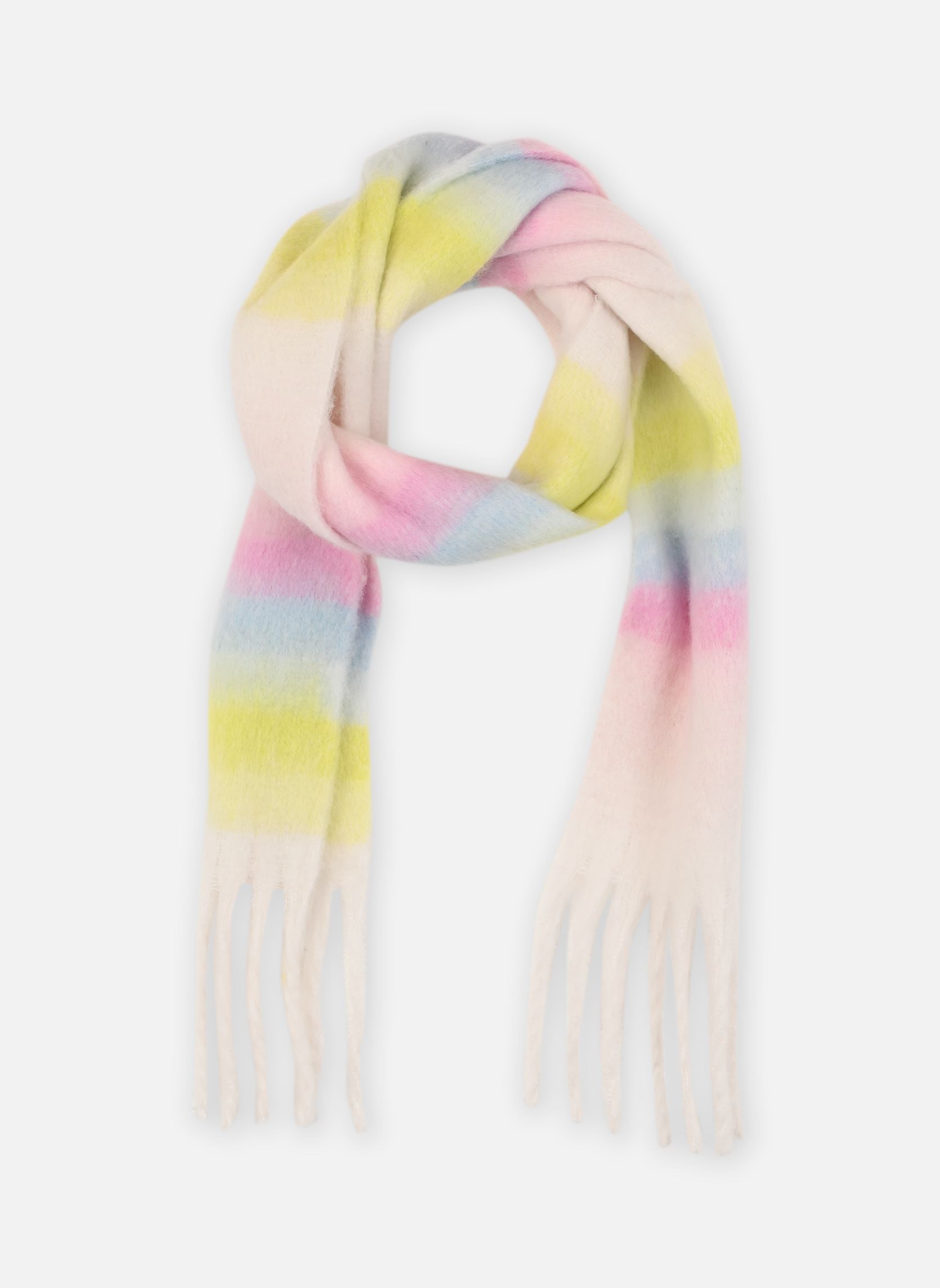 Echarpes Pcnella Long Scarf Bc femme multicolore Pieces Echarpes Pcnella Long Scarf Bc femme multicolore Wild Lime