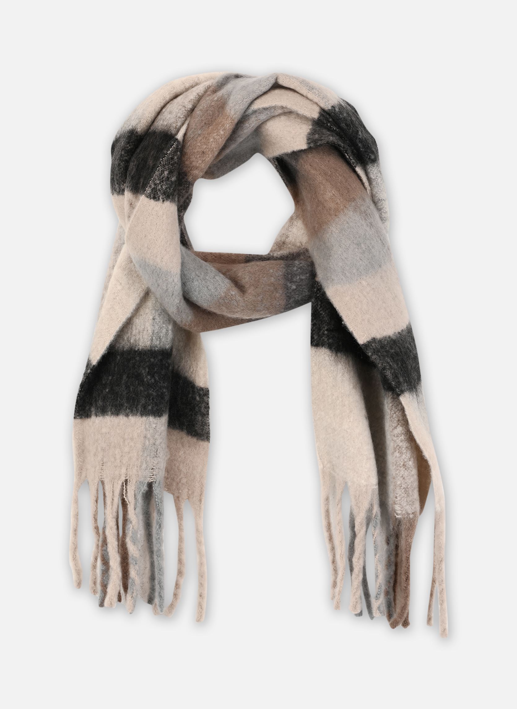 Echarpes Pcnikki Long Scarf Bc femme gris Pieces Echarpes Pcnikki Long Scarf Bc femme gris Silver Gray