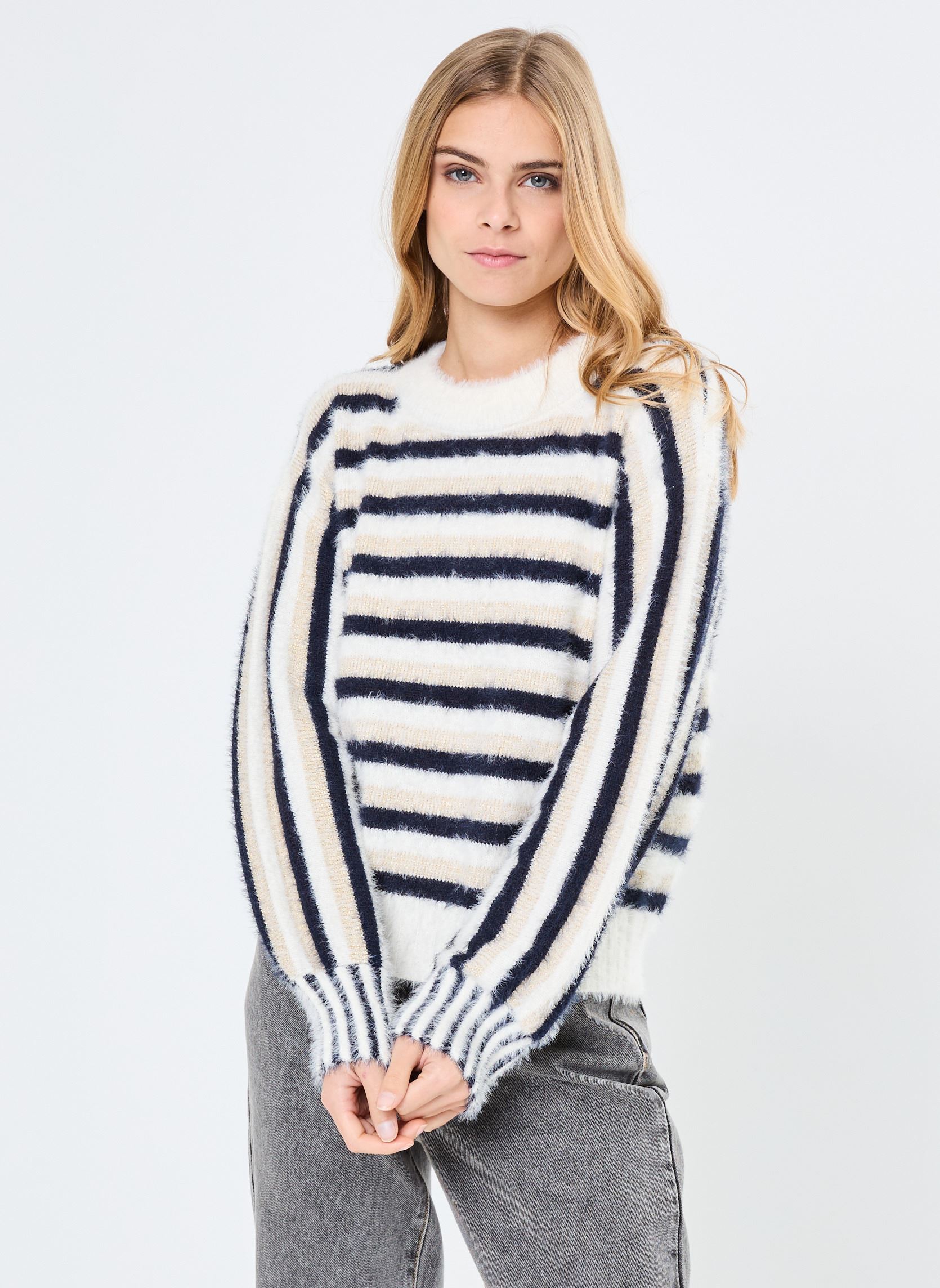 Pullover Pcnismia Ls High Neck Knit Fc damen weiß Pieces Pullover Pcnismia Ls High Neck Knit Fc damen weiß CLOUD DANCER