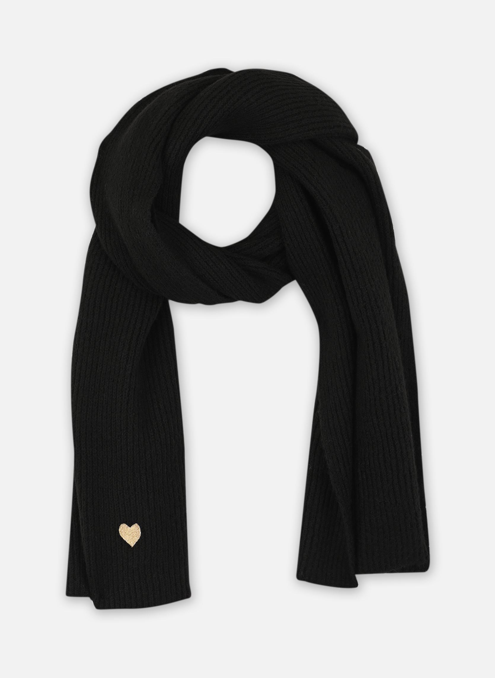 Echarpes Pcniva Long Knit Scarf Bc femme noir Pieces Echarpes Pcniva Long Knit Scarf Bc femme noir Black