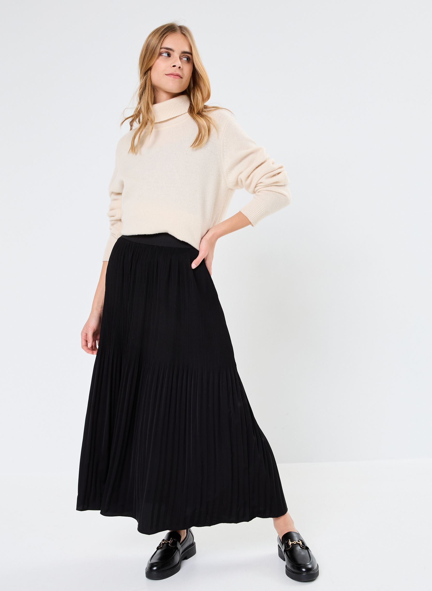 Faldas largas Pcpax Hw Ankle Skirt Bc mujer negro Pieces Faldas largas Pcpax Hw Ankle Skirt Bc mujer negro Black