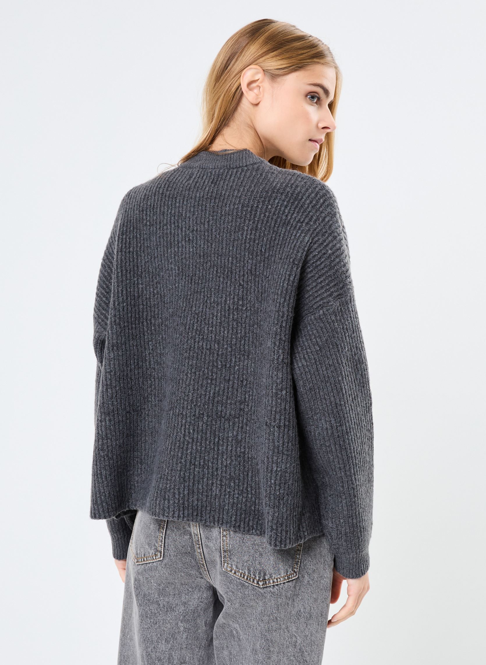 Gilets Pcsiga Ls Overlap Knit Cardigan Bc femme gris Pieces Gilets Pcsiga Ls Overlap Knit Cardigan Bc femme gris MAGNET