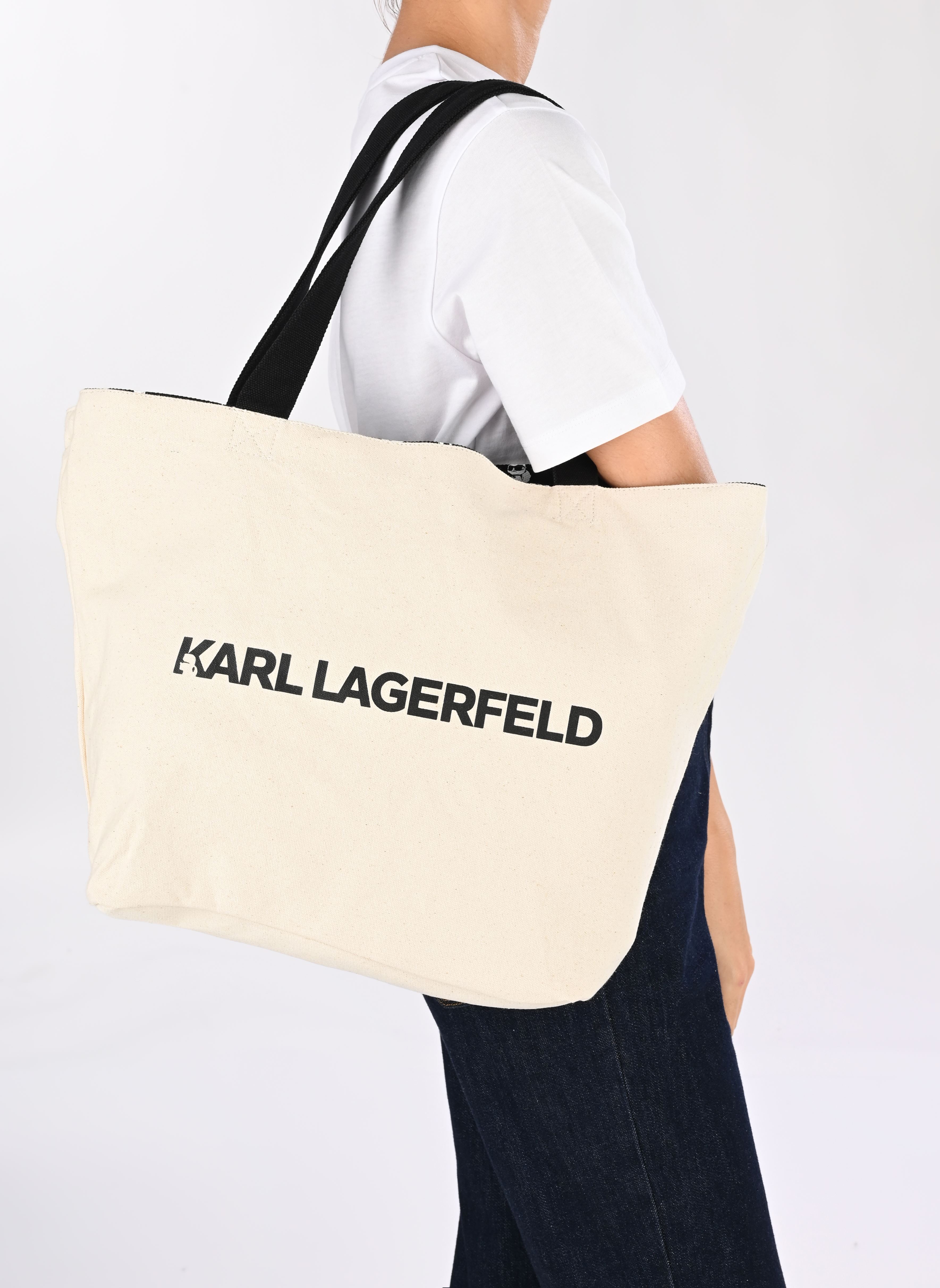Shopper K/Ikonik 2.0 Choup Aop Revshop damen schwarz Karl Lagerfeld Shopper K/Ikonik 2.0 Choup Aop Revshop damen schwarz BLACK/NATURAL
