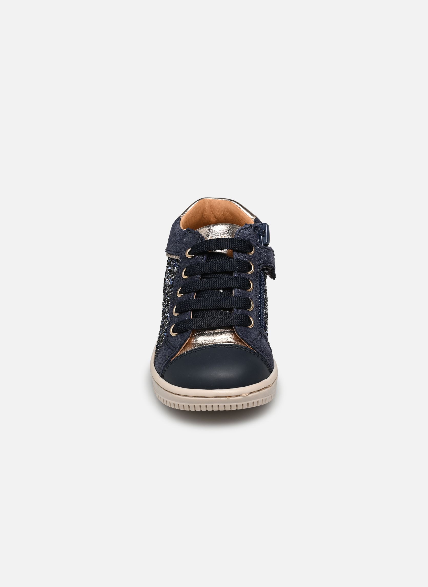 Niedrige Sneaker Frida Zip mädchen blau Babybotte Niedrige Sneaker Frida Zip mädchen blau GLITTERONE BLU/BUST GESSO