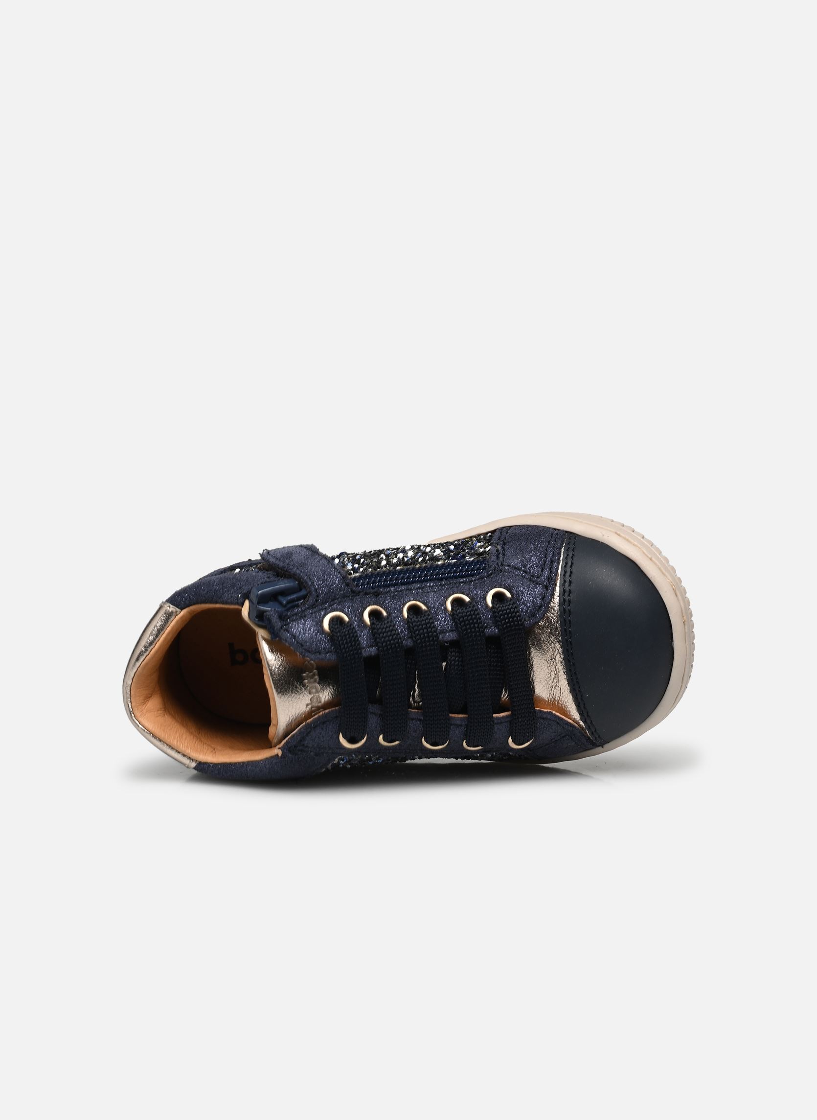 Niedrige Sneaker Frida Zip mädchen blau Babybotte Niedrige Sneaker Frida Zip mädchen blau GLITTERONE BLU/BUST GESSO