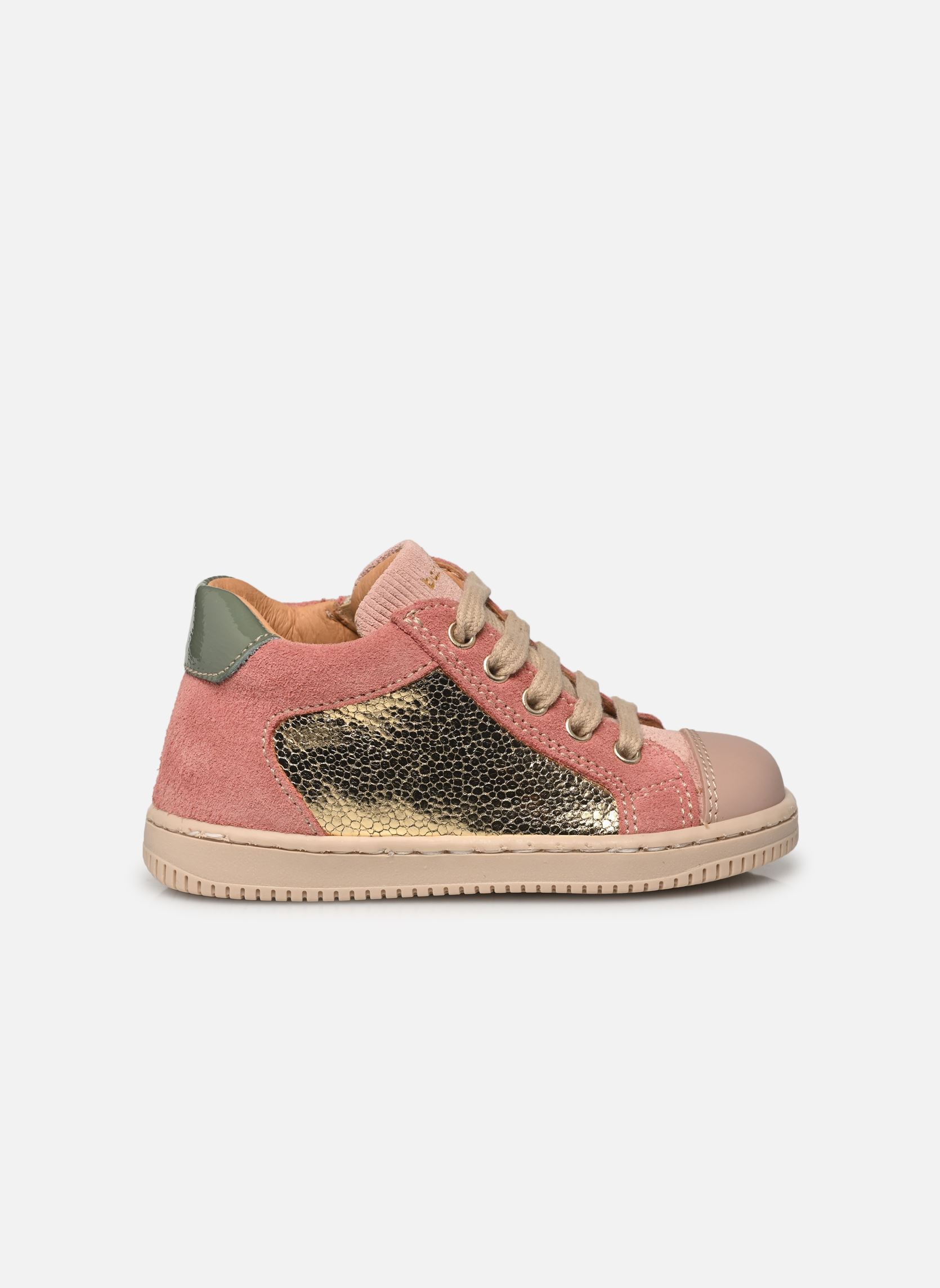 Baskets basses Frida Zip fille rose Babybotte Baskets basses Frida Zip fille rose PLATINE