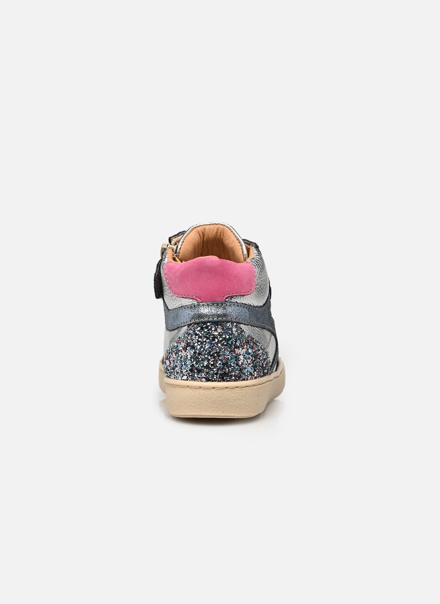 Baskets hautes Kolette fille argent Babybotte Baskets hautes Kolette fille argent ARGENT
