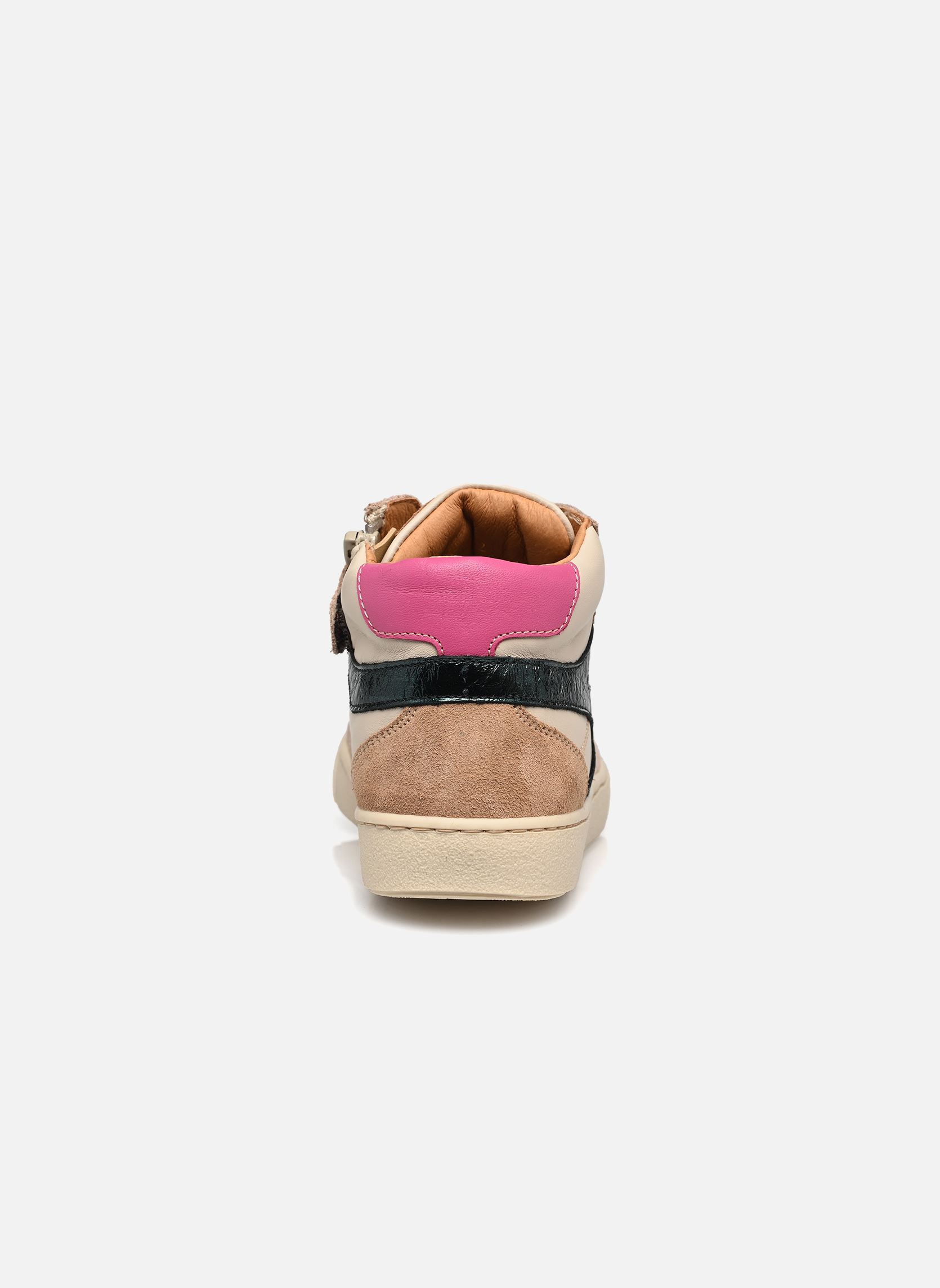 Baskets hautes Kolette fille blanc Babybotte Baskets hautes Kolette fille blanc TEXANO LATTE/SURF