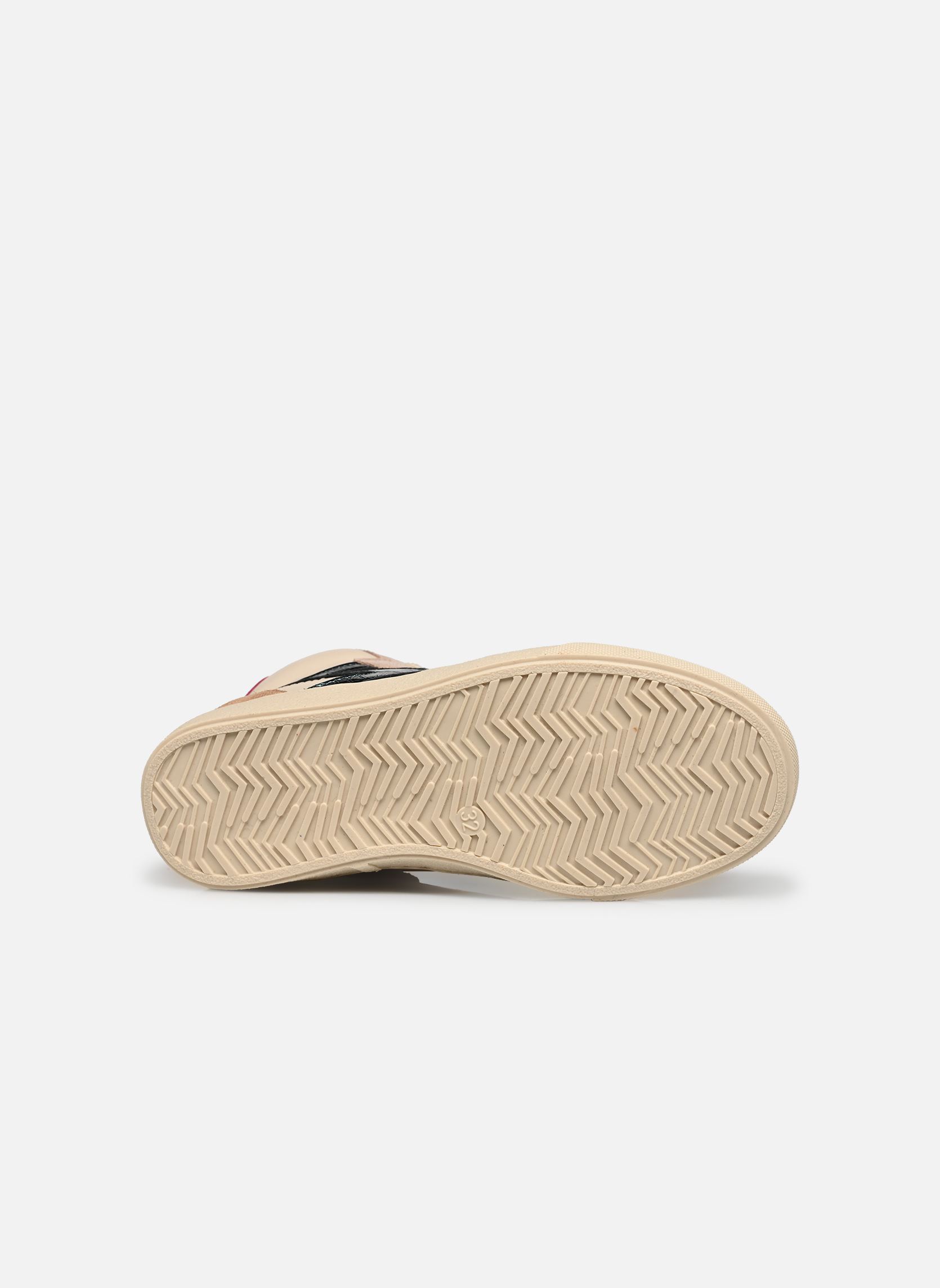 Baskets hautes Kolette fille blanc Babybotte Baskets hautes Kolette fille blanc TEXANO LATTE/SURF