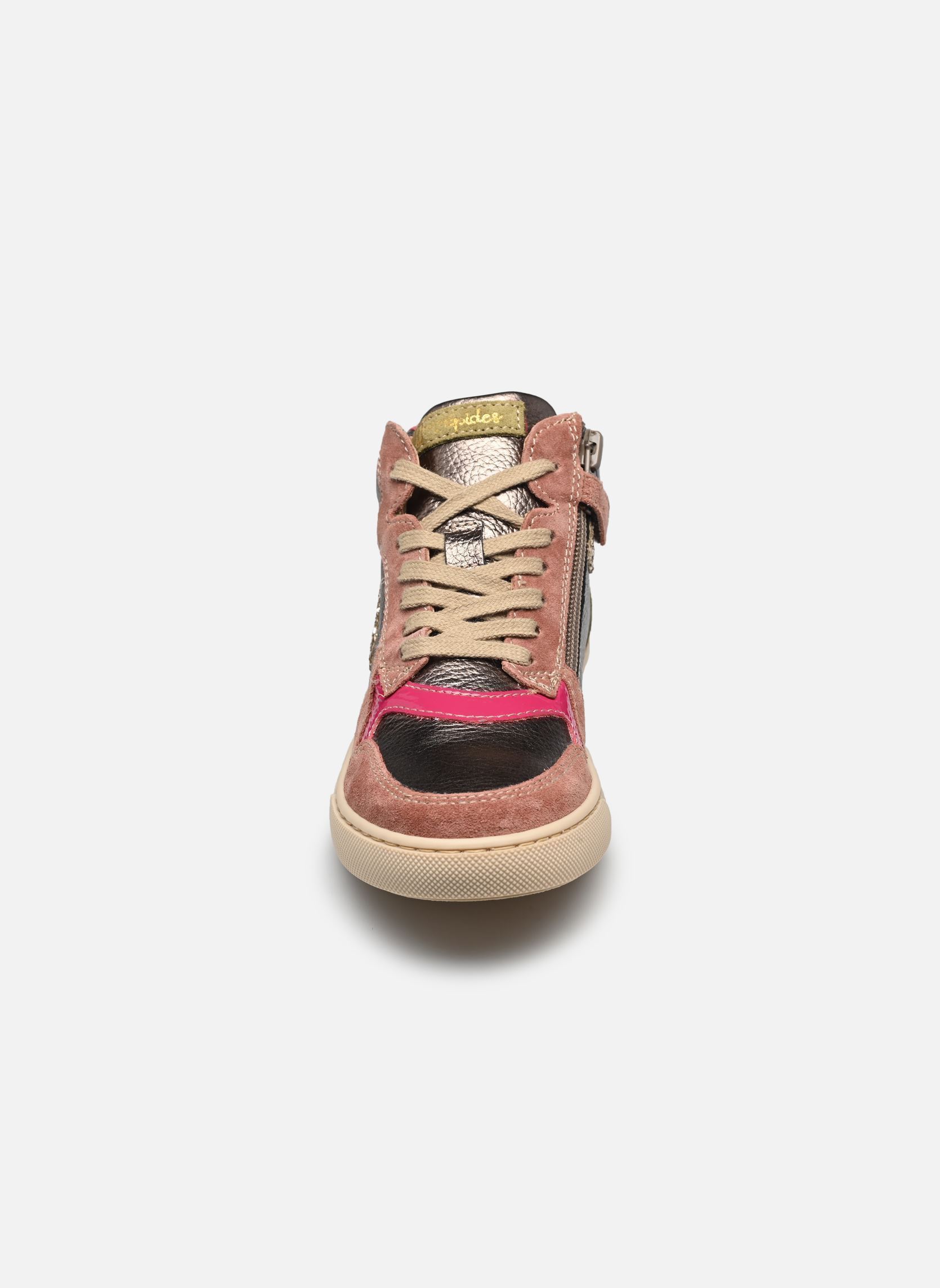 Baskets hautes Kolette fille multicolore Babybotte Baskets hautes Kolette fille multicolore PLATINE