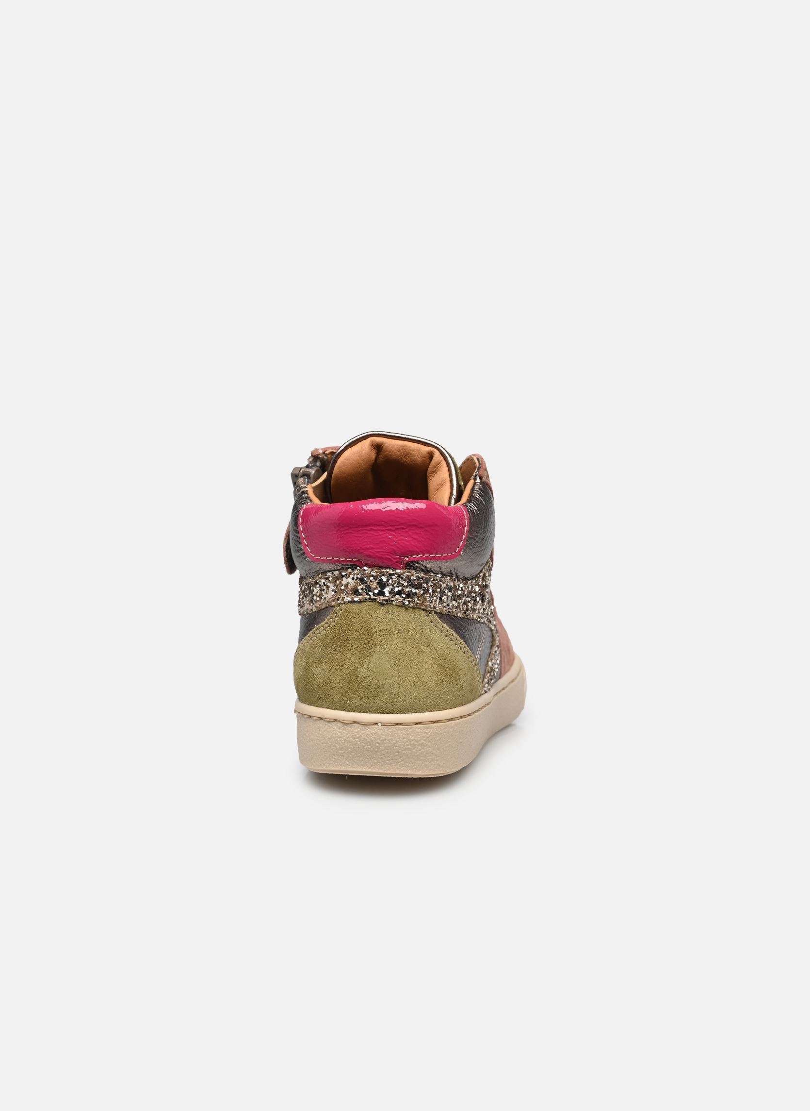 Baskets hautes Kolette fille multicolore Babybotte Baskets hautes Kolette fille multicolore PLATINE