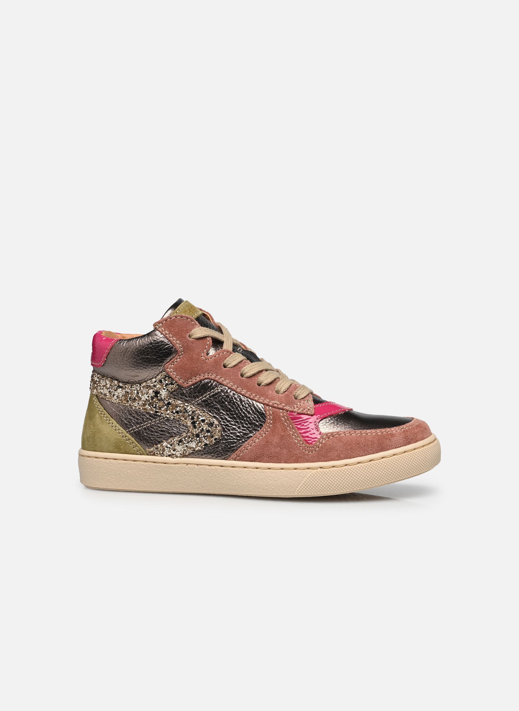 Baskets hautes Kolette fille multicolore Babybotte Baskets hautes Kolette fille multicolore PLATINE