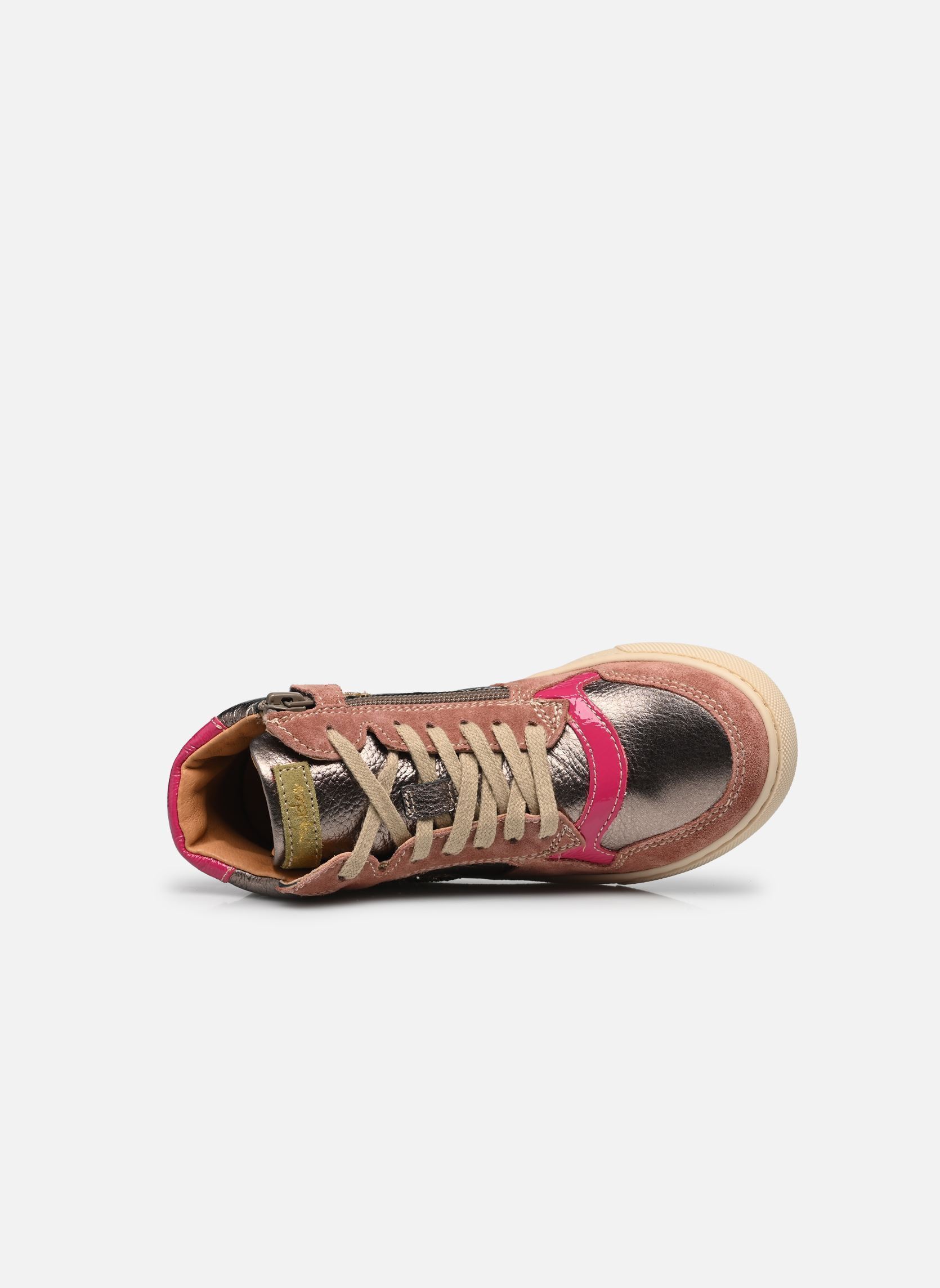 Baskets hautes Kolette fille multicolore Babybotte Baskets hautes Kolette fille multicolore PLATINE