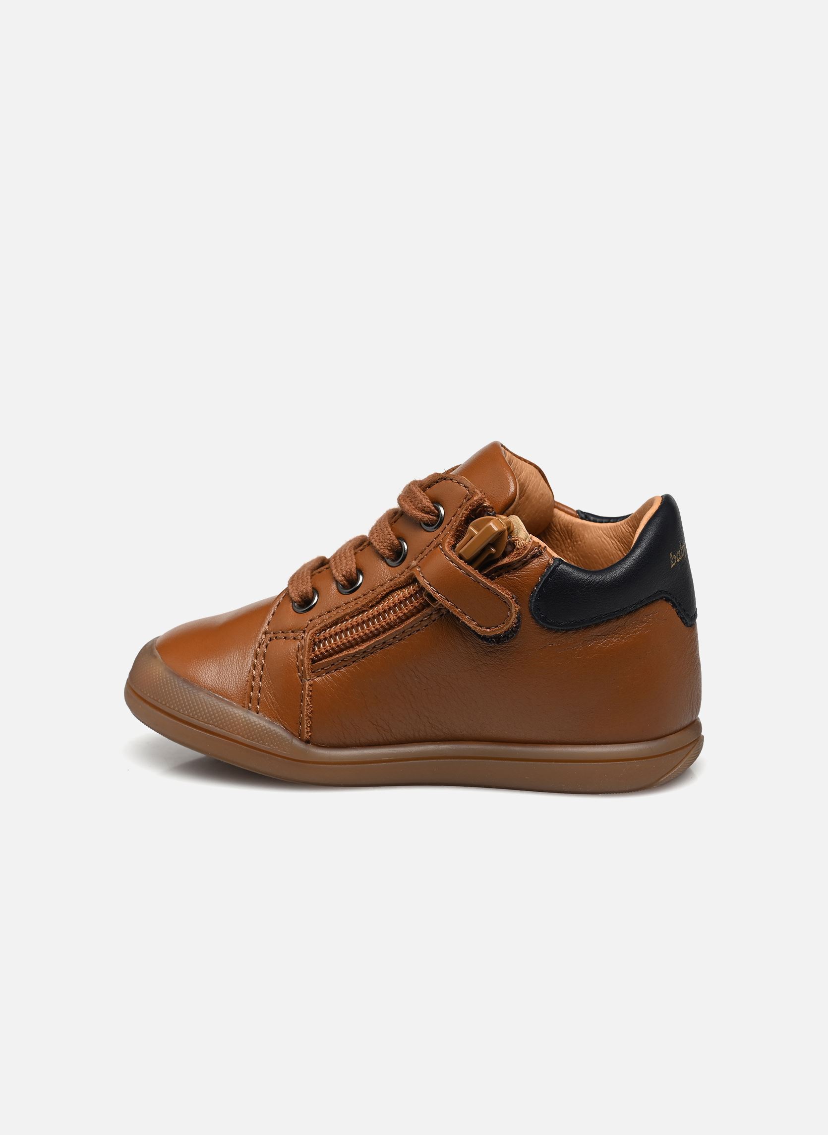 Chaussures premiers pas Fidji Zip garçon marron Babybotte Chaussures premiers pas Fidji Zip garçon marron TEXANO CUOIO/BABY MIELE