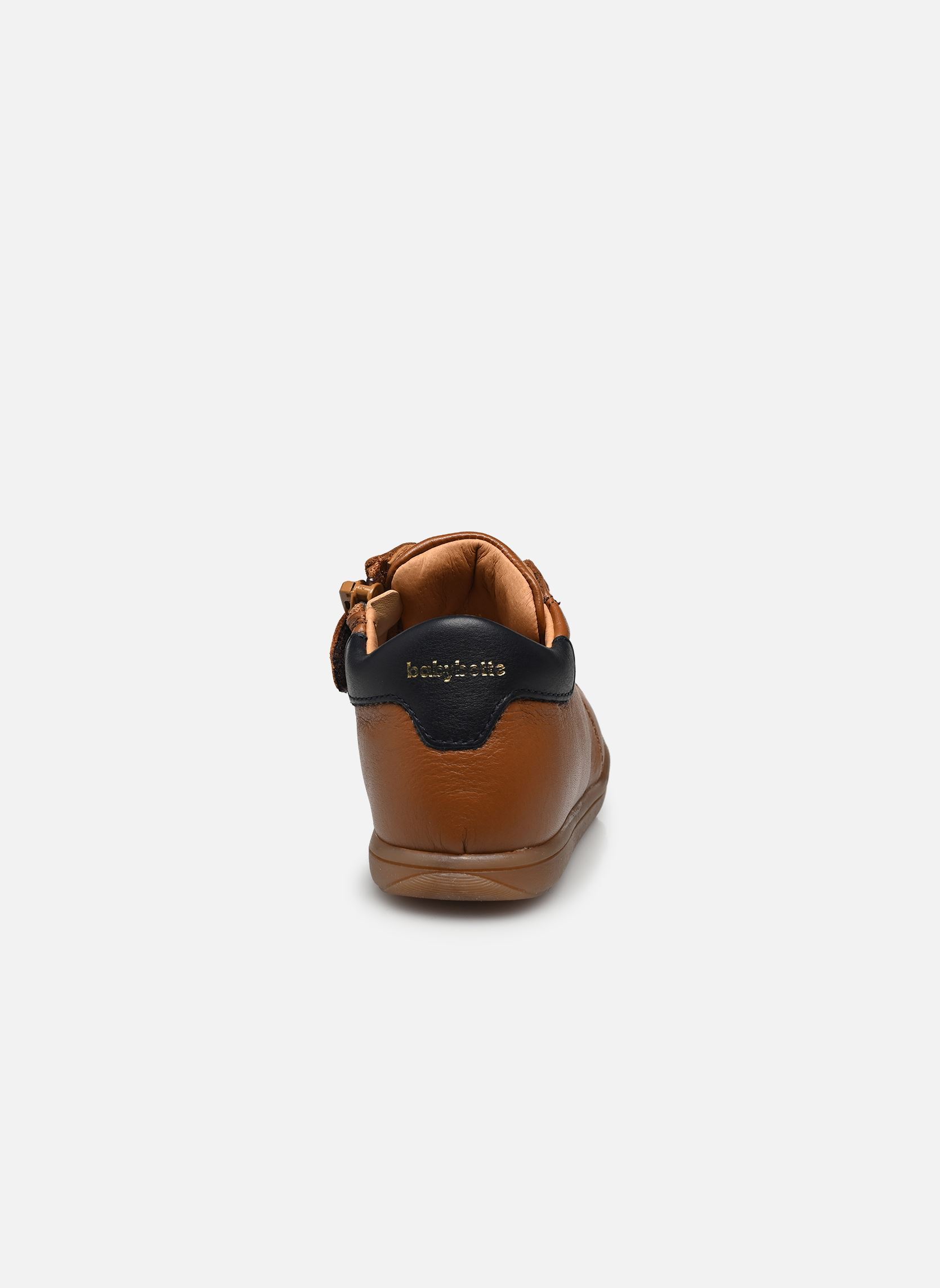 Chaussures premiers pas Fidji Zip garçon marron Babybotte Chaussures premiers pas Fidji Zip garçon marron TEXANO CUOIO/BABY MIELE