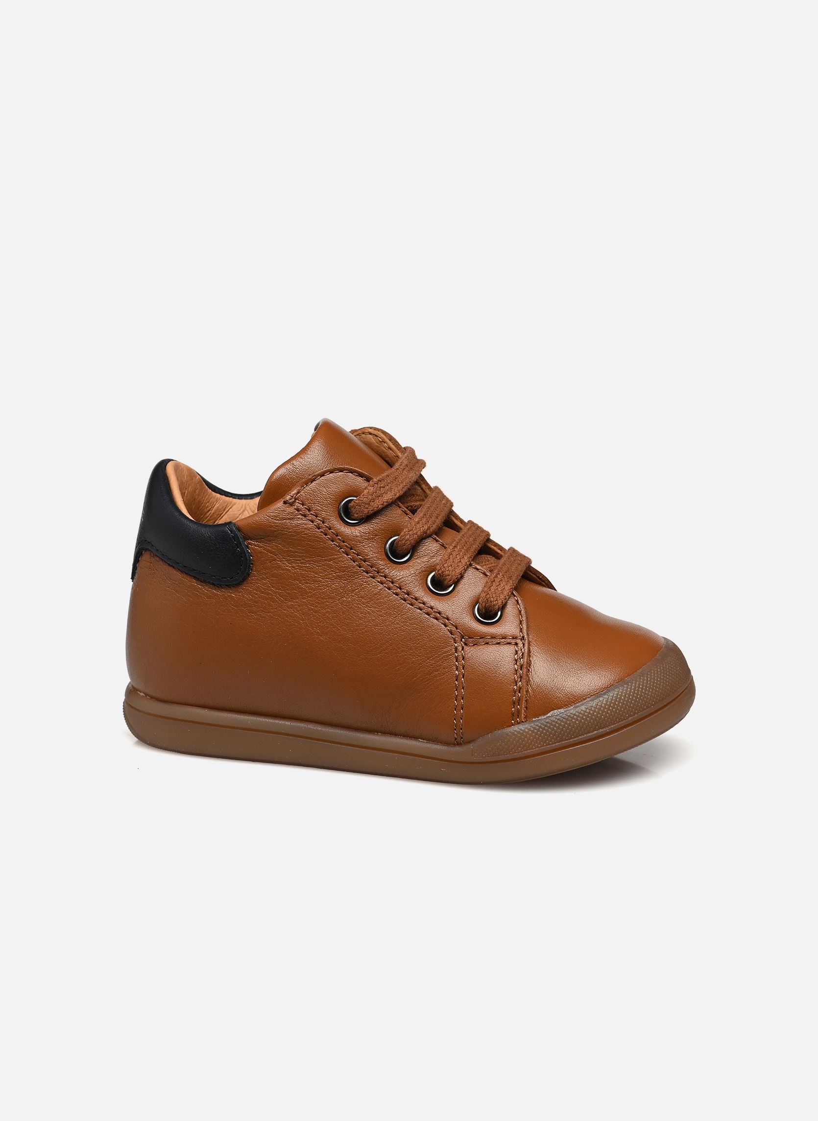 Chaussures premiers pas Fidji Zip garçon marron Babybotte Chaussures premiers pas Fidji Zip garçon marron TEXANO CUOIO/BABY MIELE