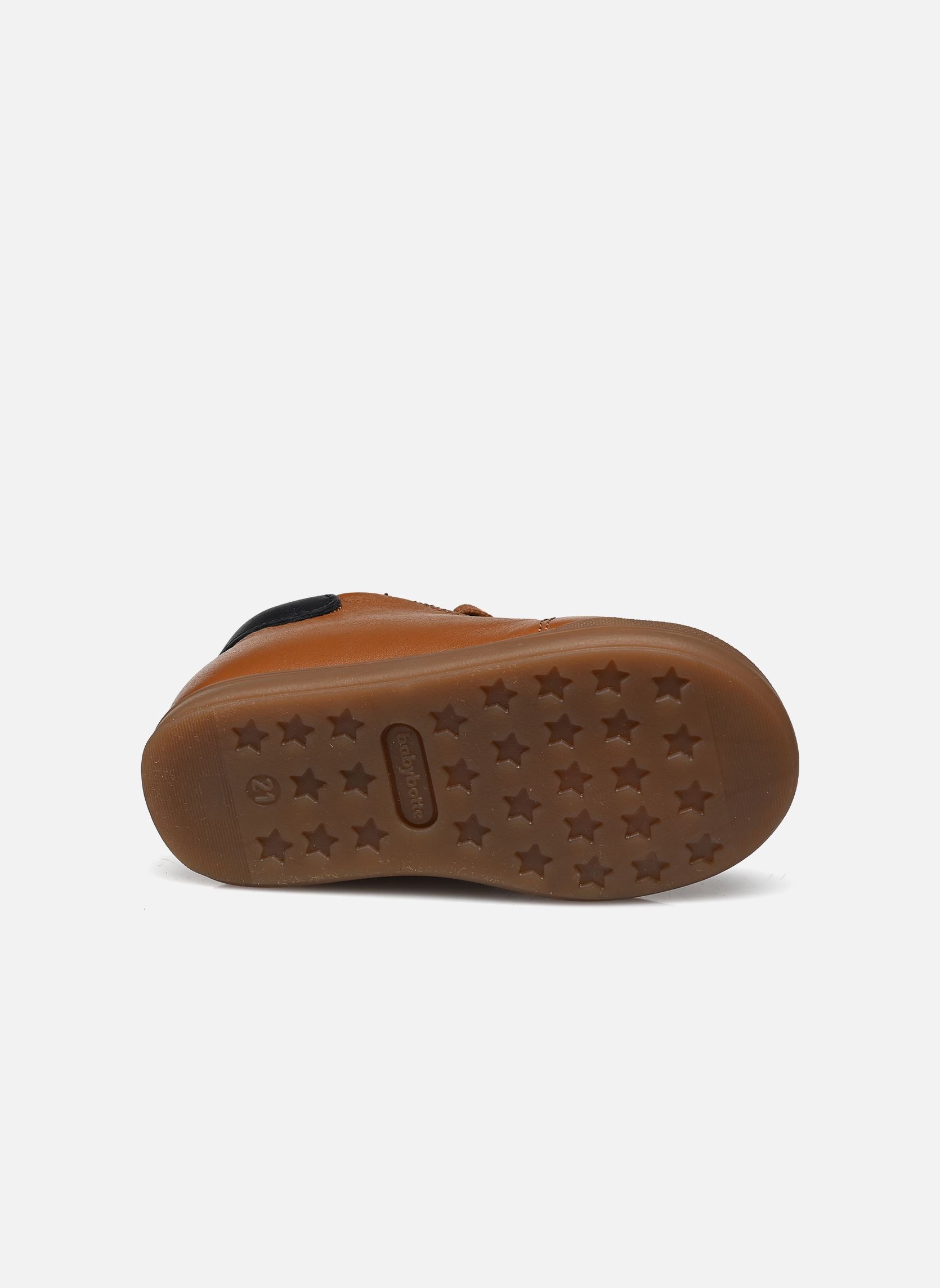 Chaussures premiers pas Fidji Zip garçon marron Babybotte Chaussures premiers pas Fidji Zip garçon marron TEXANO CUOIO/BABY MIELE