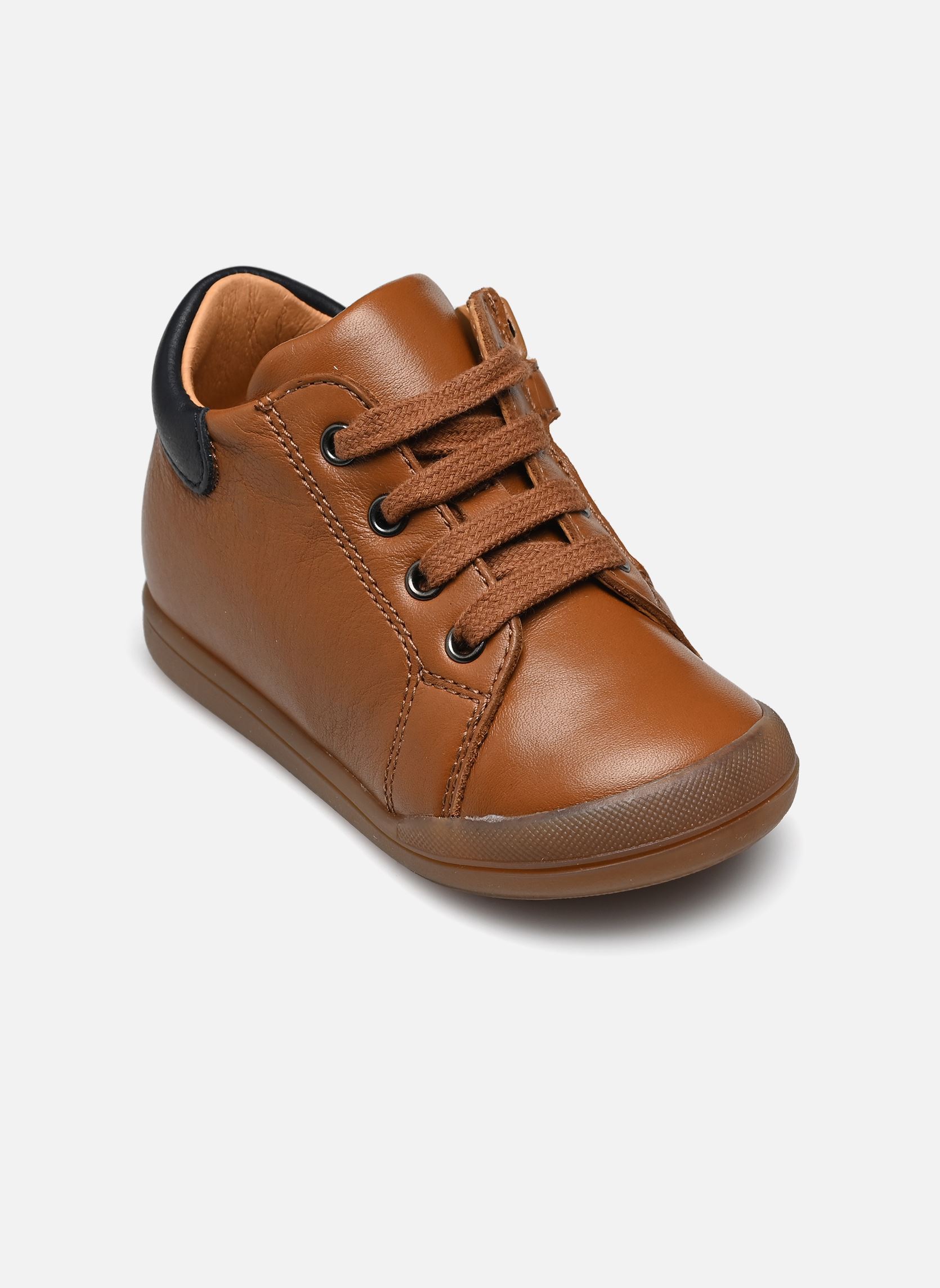 Chaussures premiers pas Fidji Zip garçon marron Babybotte Chaussures premiers pas Fidji Zip garçon marron TEXANO CUOIO/BABY MIELE
