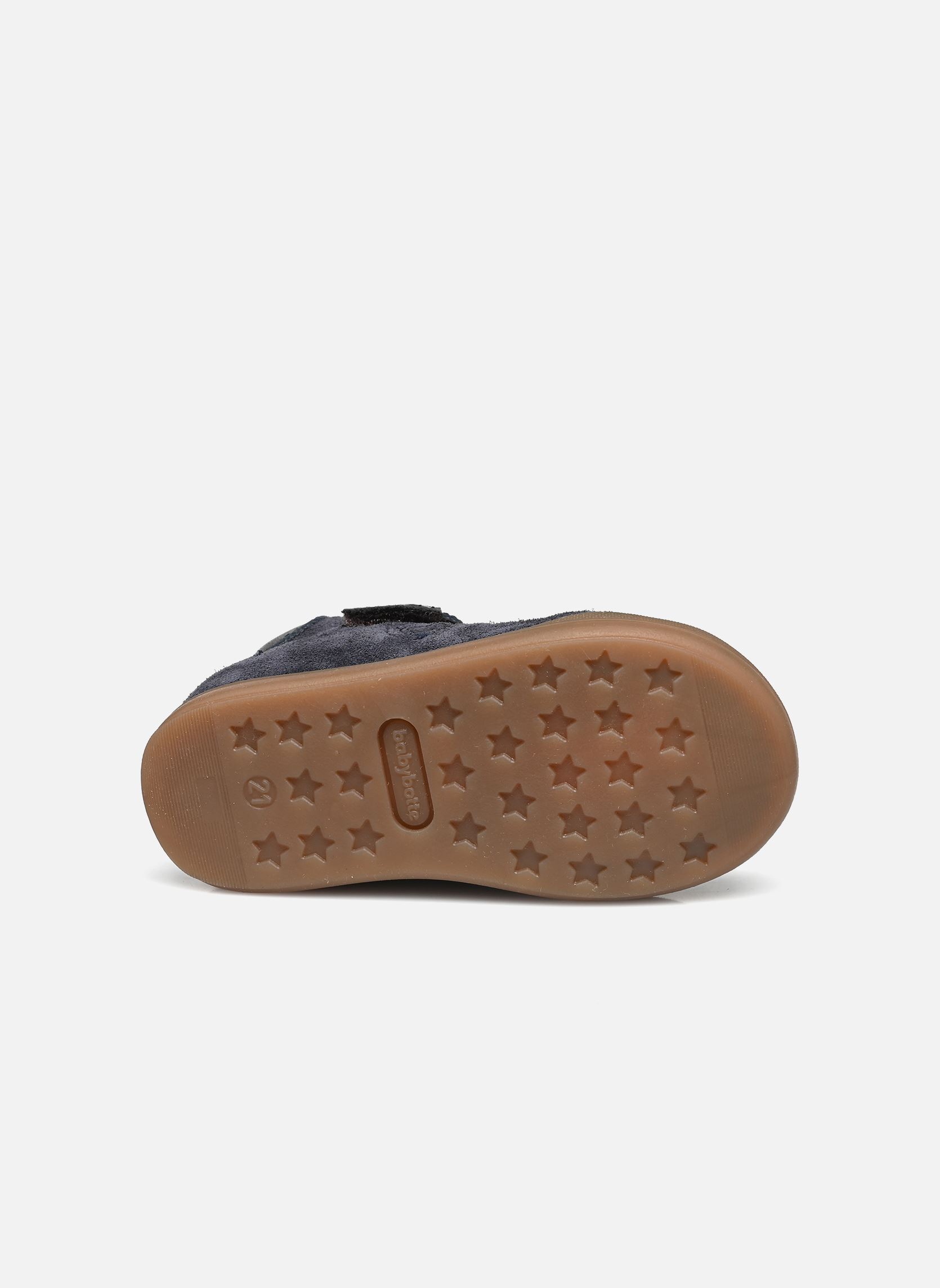 Bottines Folie fille bleu Babybotte Bottines Folie fille bleu VELOUR BLU/BABY MIELE