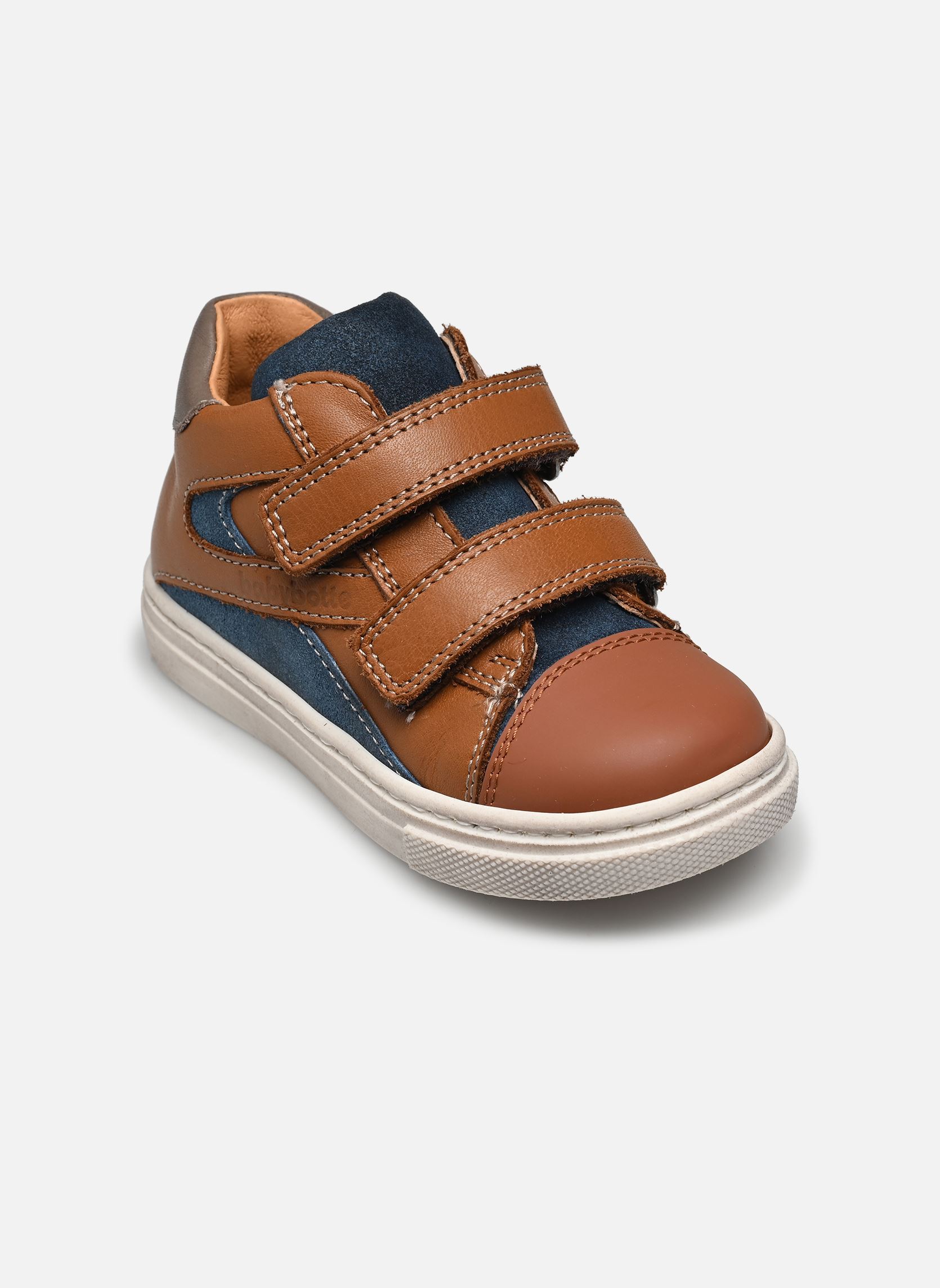 Baskets basses Android Velcro garçon marron Babybotte Baskets basses Android Velcro garçon marron TEXANO CUOIO/PAUL AVORIO