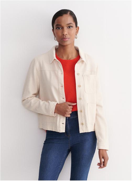 Caroll Blousons VK007-MINATAB femme blanc