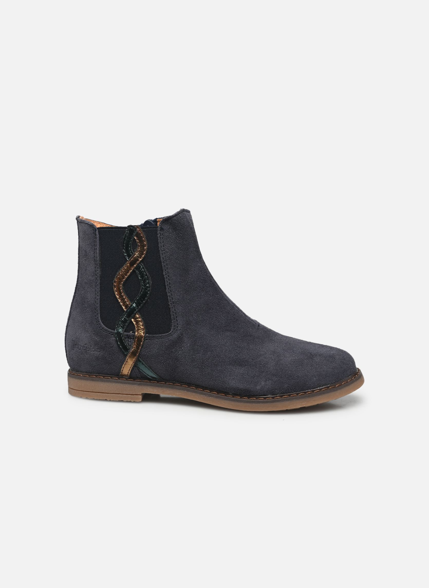 Stiefeletten / Ankle Boots Klasse mädchen blau Babybotte Stiefeletten / Ankle Boots Klasse mädchen blau VELOUR BLU/FOX AMBR TRASP