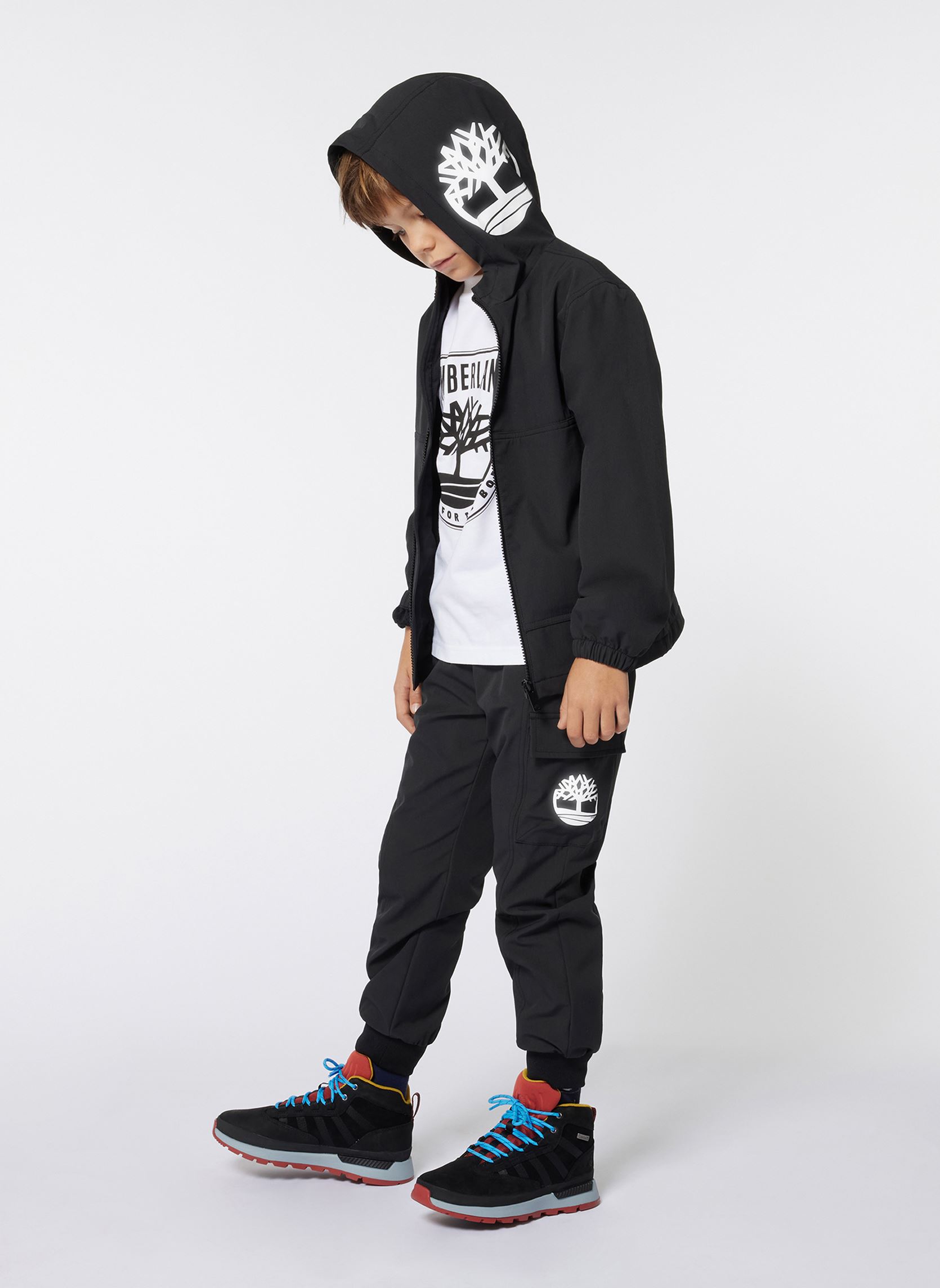Kurzarm-T-Shirts T60291 jungen schwarz Timberland Kurzarm-T-Shirts T60291 jungen schwarz BLANC