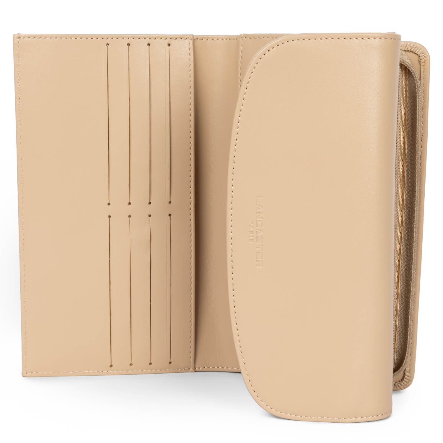 Portefeuilles Paris PM femme beige Lancaster Portefeuilles Paris PM femme beige Beige chiné