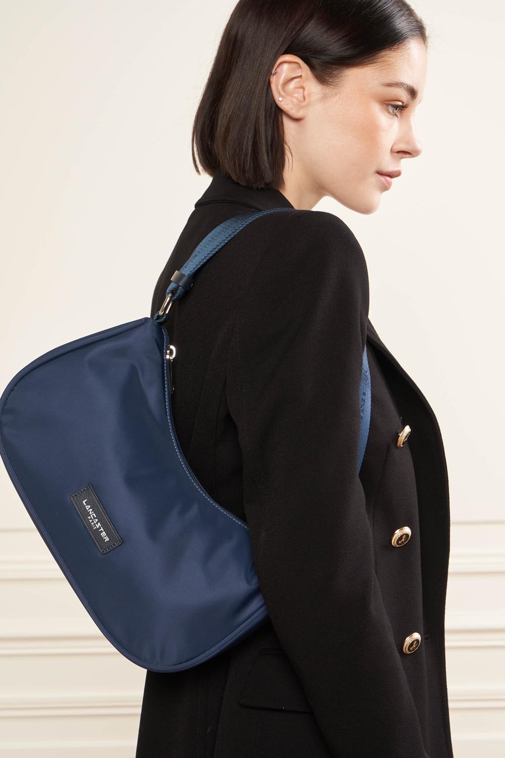Sacs à main Basic Vita femme bleu Lancaster Sacs à main Basic Vita femme bleu Bleu foncé