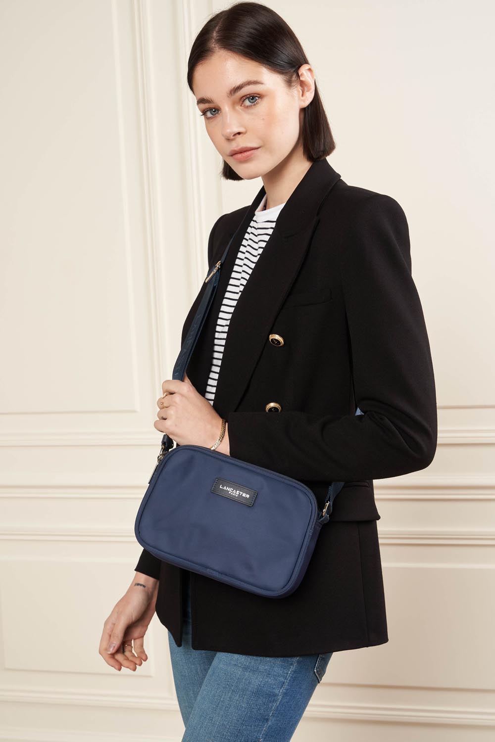 Sacs à main Basic Vita femme bleu Lancaster Sacs à main Basic Vita femme bleu Bleu foncé