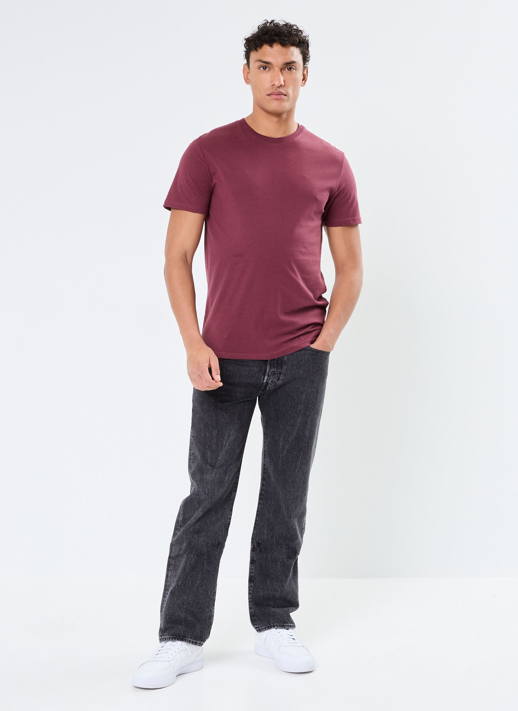 Kurzarm-T-Shirts TASKO herren violett MADE BY Kurzarm-T-Shirts TASKO herren violett VINEYARD WINE