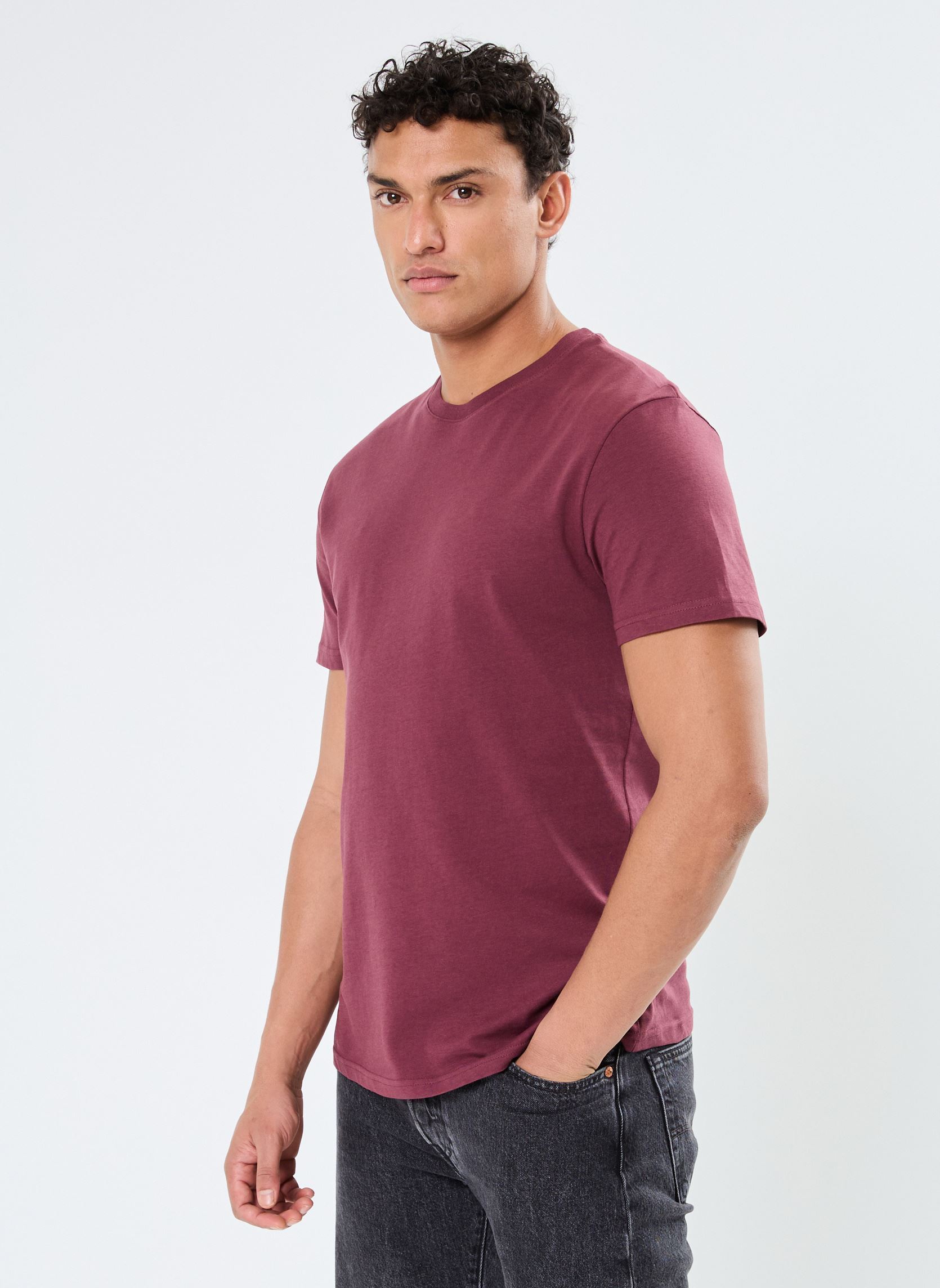 Kurzarm-T-Shirts TASKO herren violett MADE BY Kurzarm-T-Shirts TASKO herren violett VINEYARD WINE