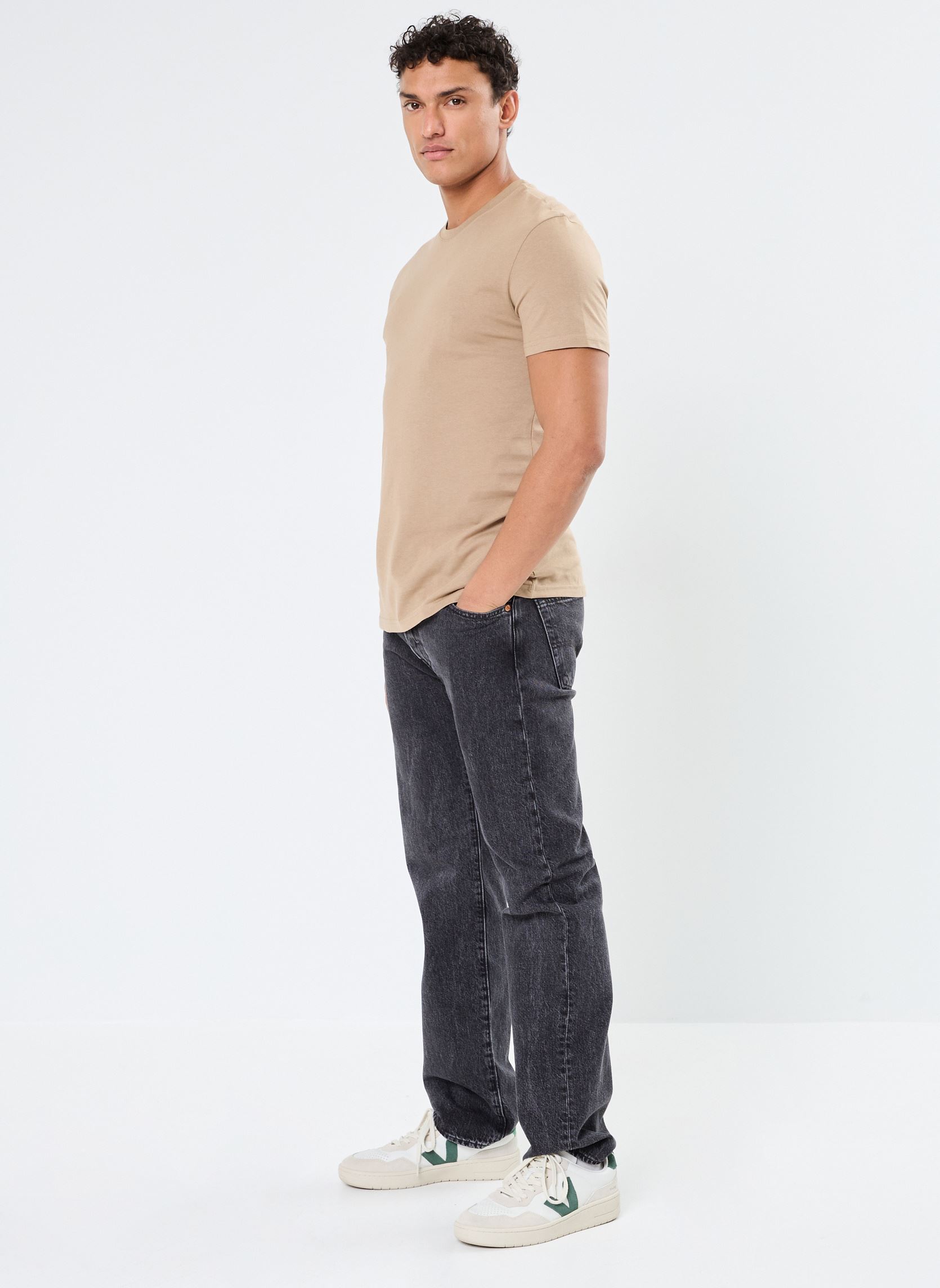Tee-shirts manches courtes TASKO homme beige MADE BY Tee-shirts manches courtes TASKO homme beige Timber wolf