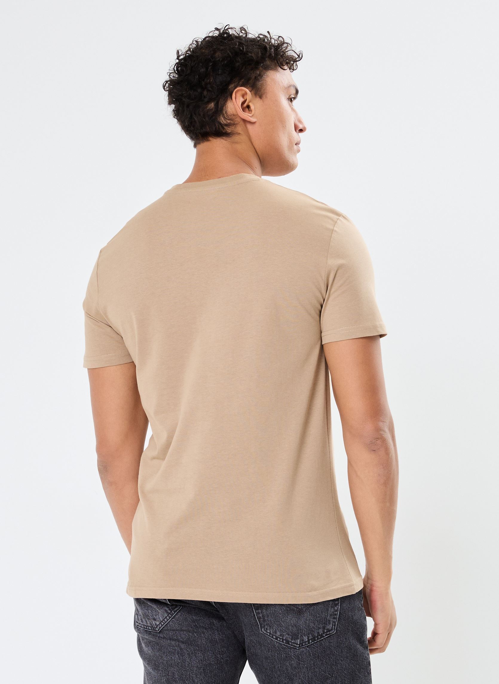 Tee-shirts manches courtes TASKO homme beige MADE BY Tee-shirts manches courtes TASKO homme beige Timber wolf