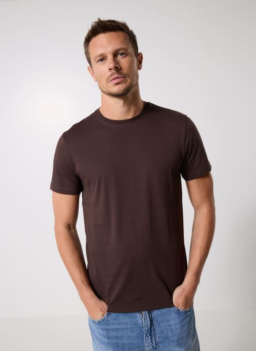 MADE BY T-shirts met korte mouwen TASKO heren bruin