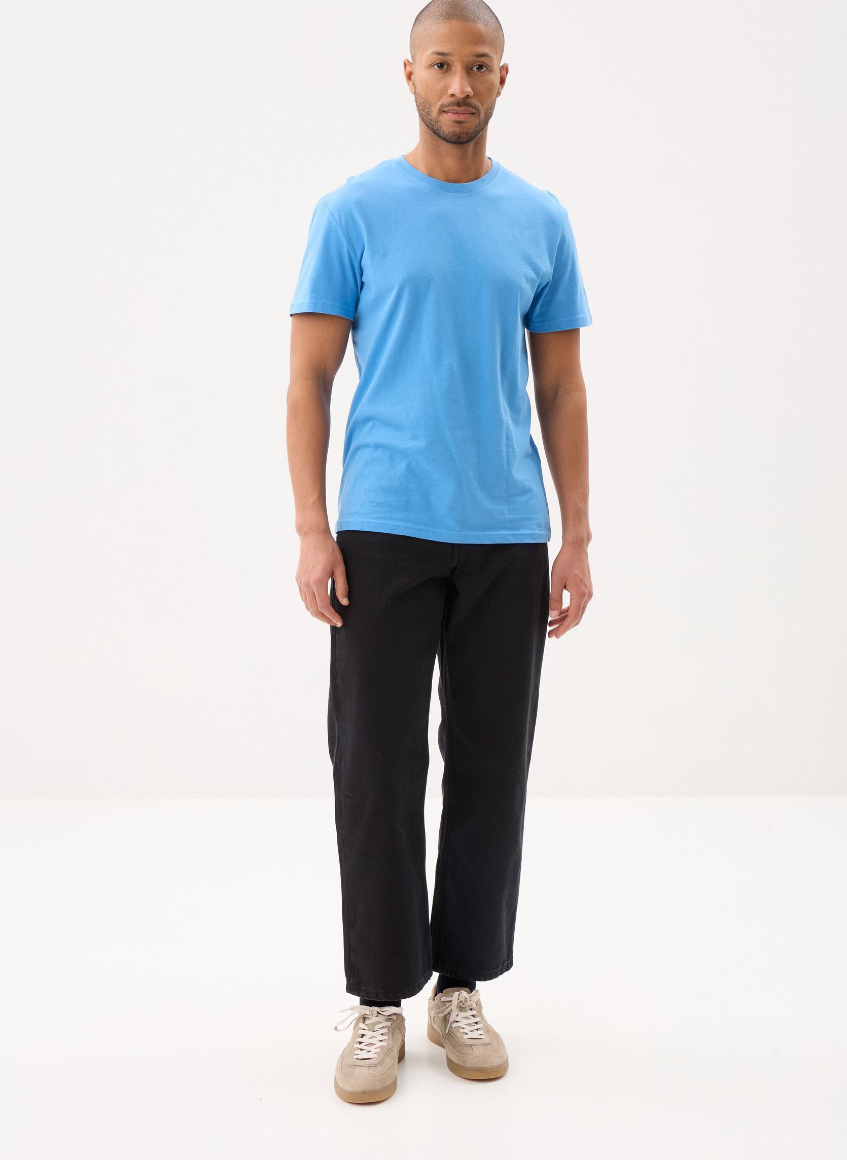 T-shirts met korte mouwen TASKO heren blauw MADE BY T-shirts met korte mouwen TASKO heren blauw Silver Lake Blue