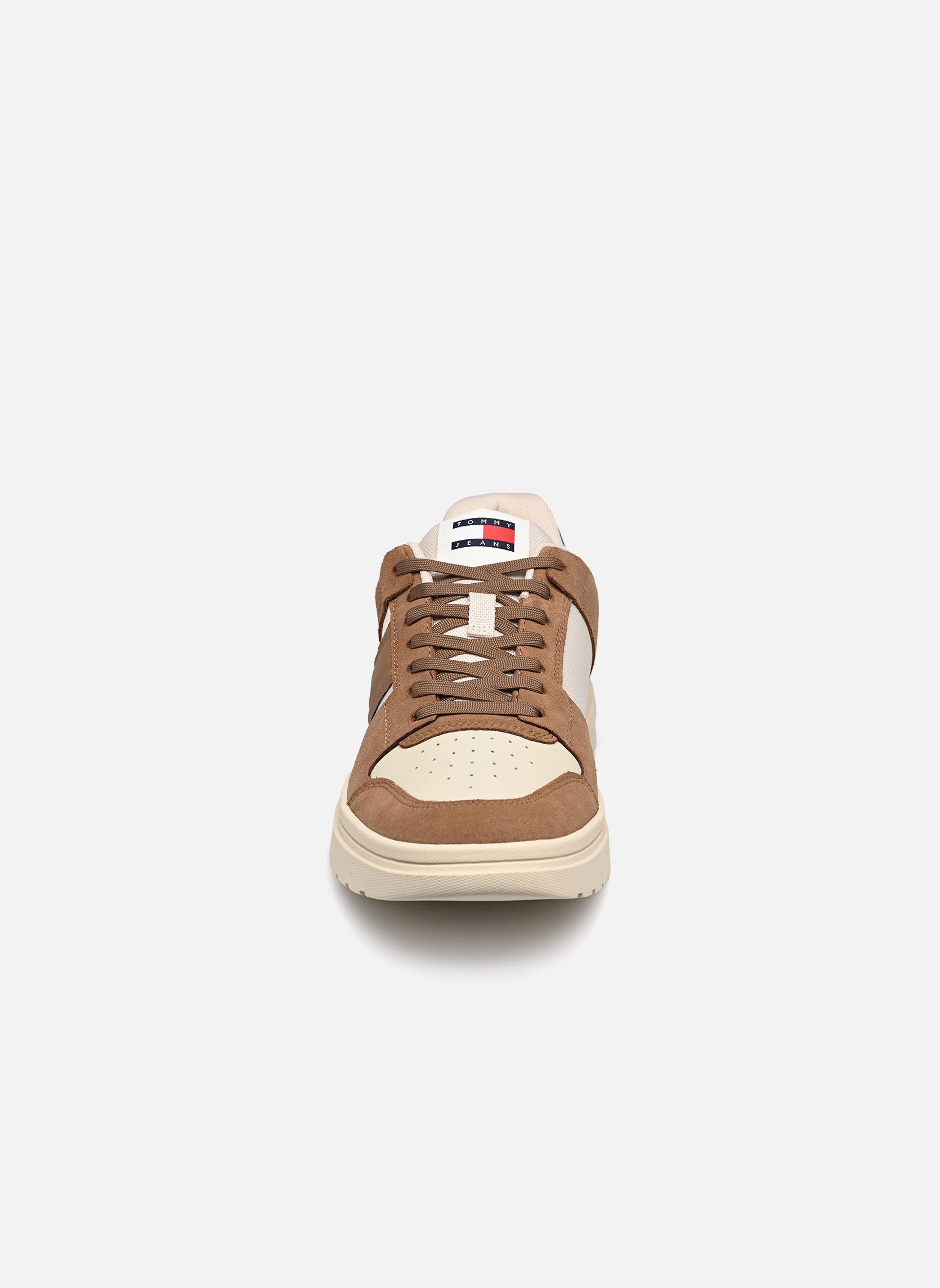 Sneakers THE BROOKLYN MIX MAT uomo bianco Tommy Jeans Sneakers THE BROOKLYN MIX MAT uomo bianco LIGHT SEPIA BROWN