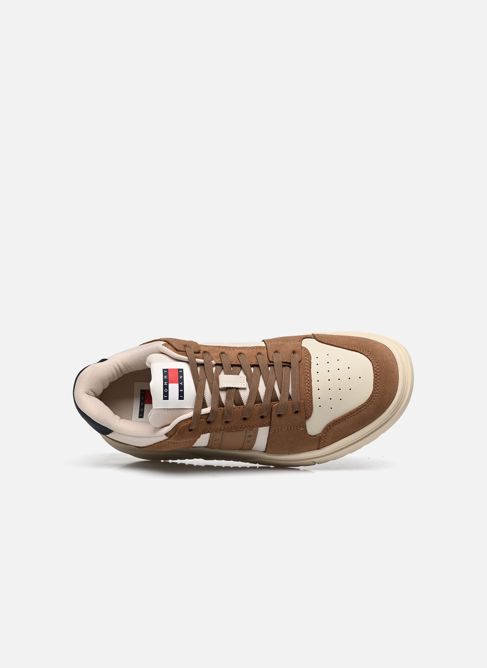 Sneakers THE BROOKLYN MIX MAT uomo bianco Tommy Jeans Sneakers THE BROOKLYN MIX MAT uomo bianco LIGHT SEPIA BROWN