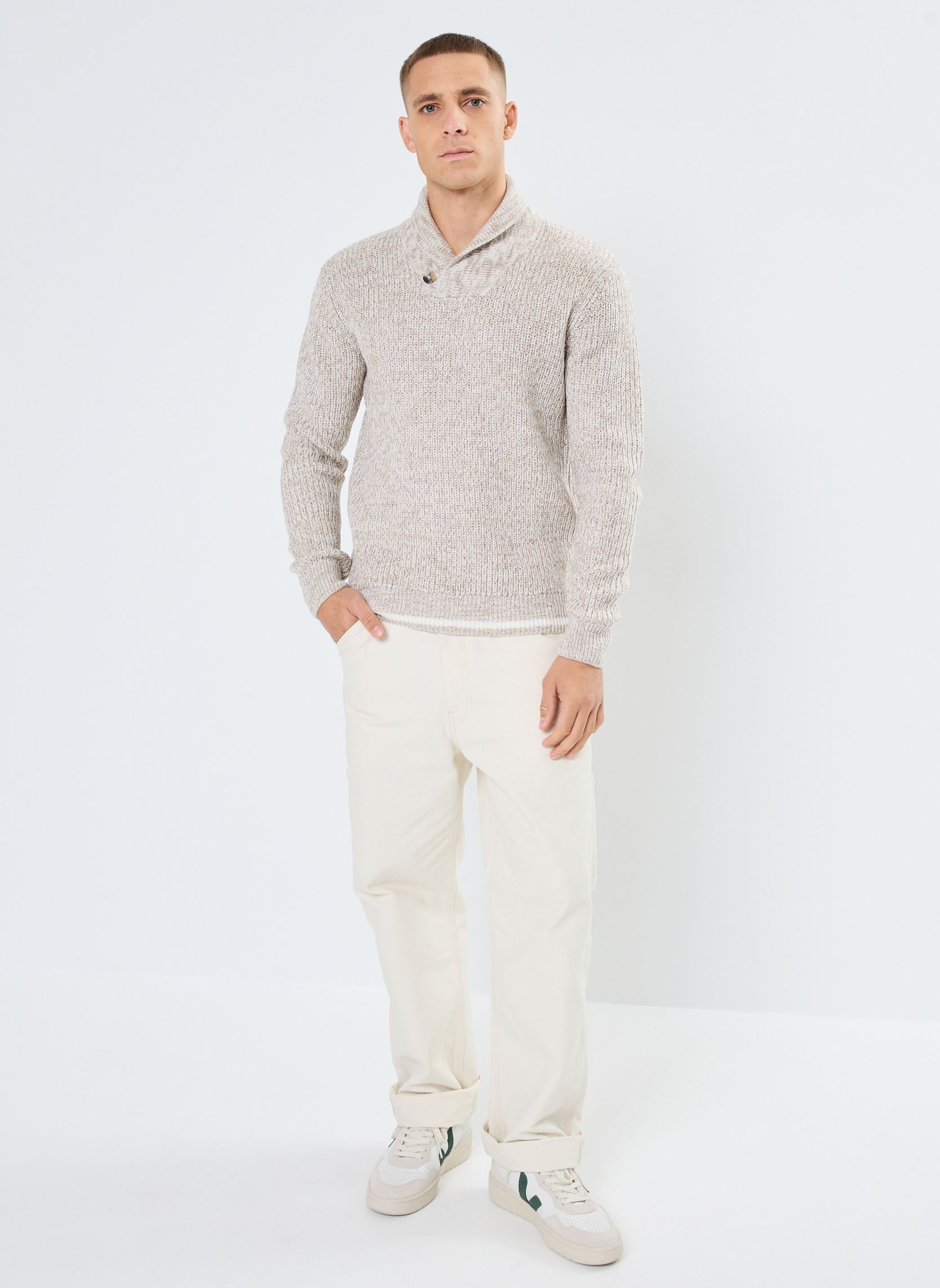 Pullover MAROUANE herren beige MADE BY Pullover MAROUANE herren beige ECRU