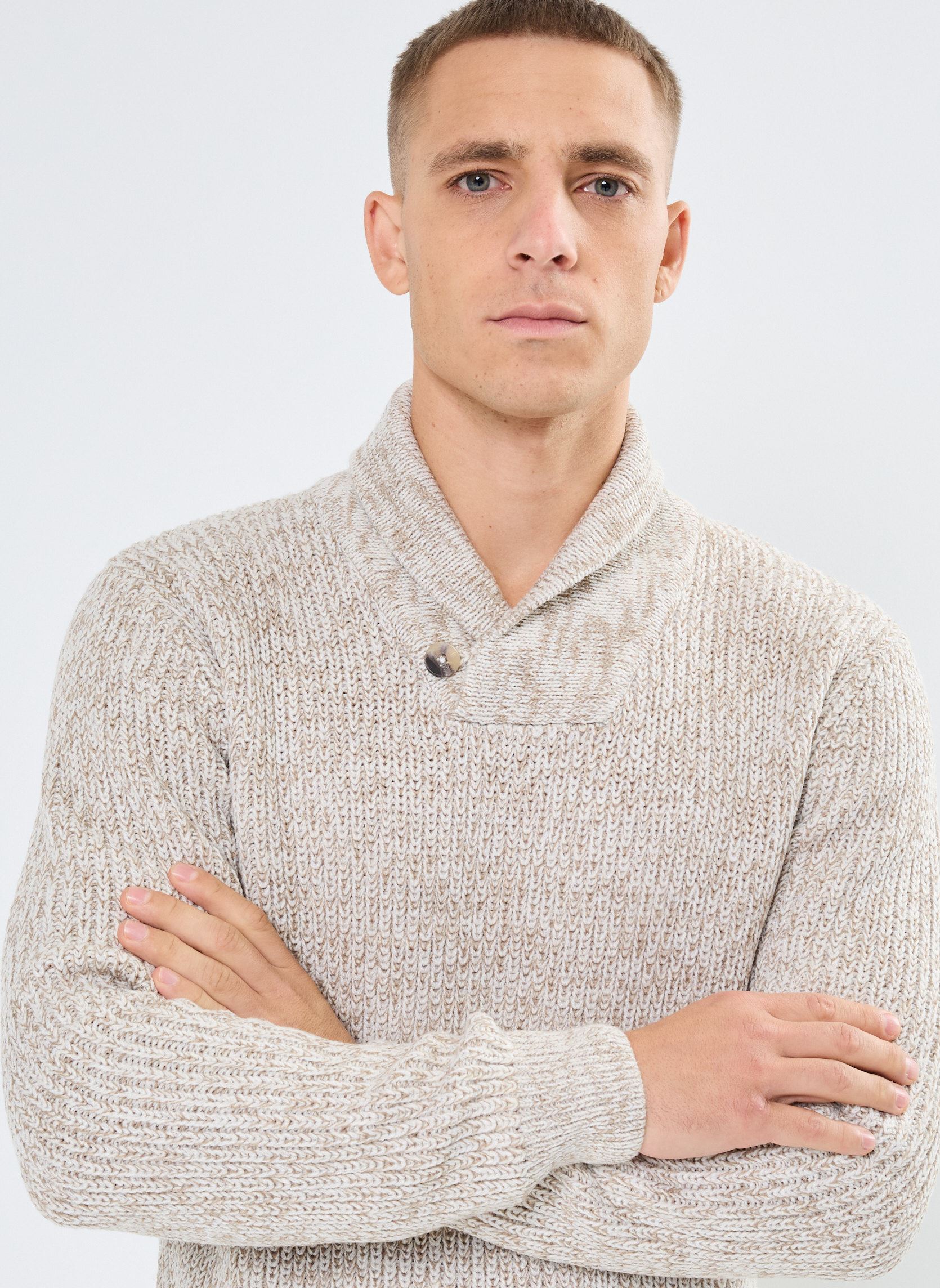 Pullover MAROUANE herren beige MADE BY Pullover MAROUANE herren beige ECRU