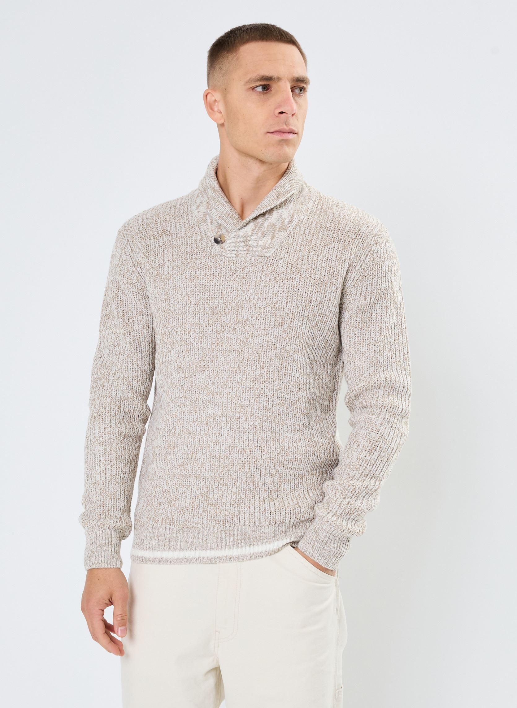 Pullover MAROUANE herren beige MADE BY Pullover MAROUANE herren beige ECRU