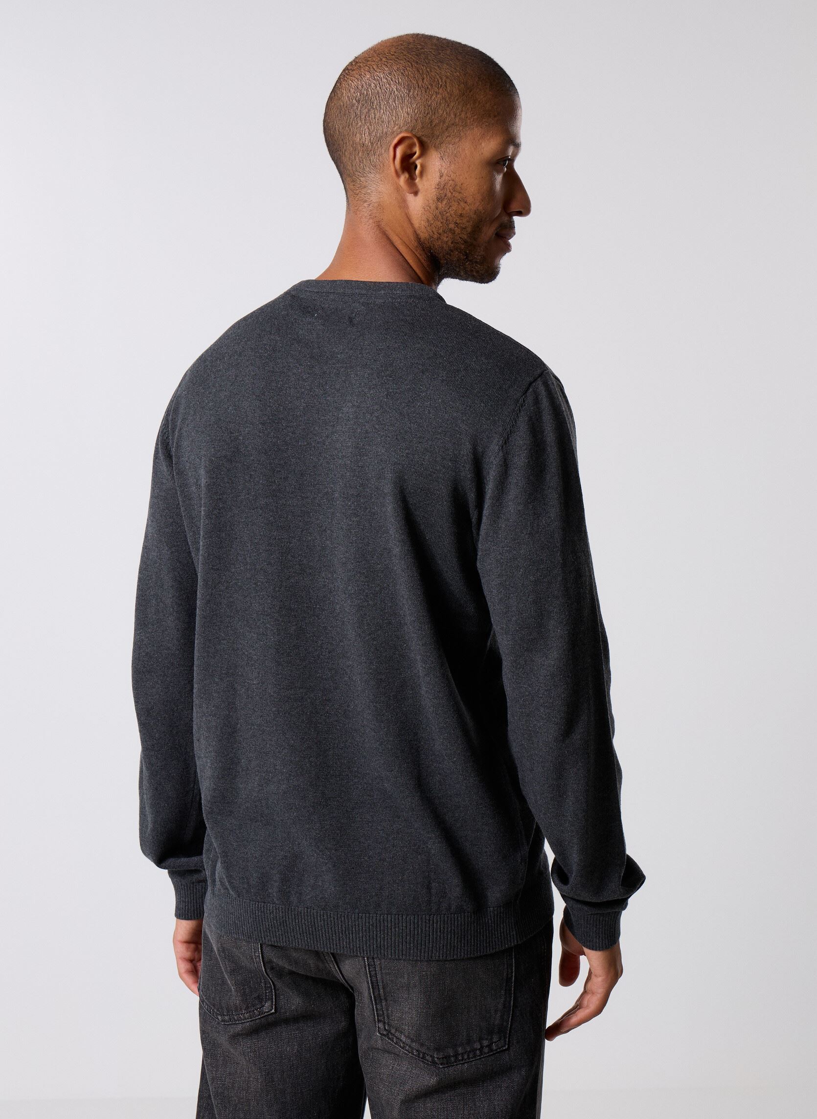 Pullover Jjebasic knit Crew Noos herren grau Jack & Jones Pullover Jjebasic knit Crew Noos herren grau DARK GREY MELANGE