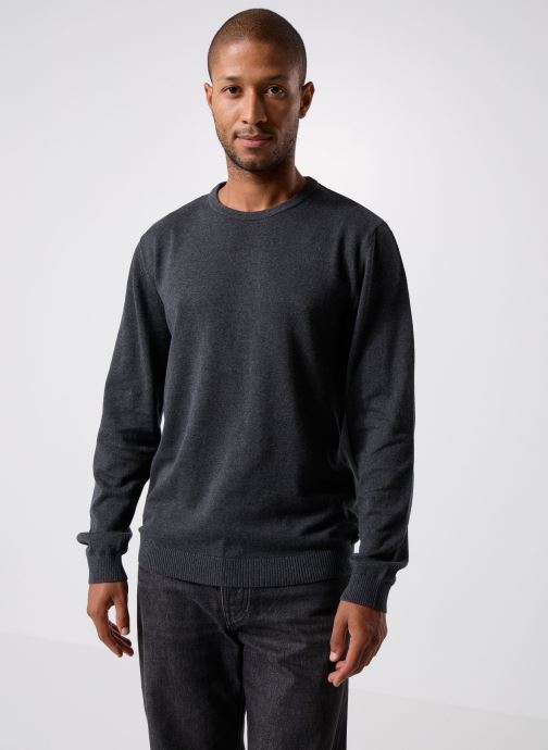 Jack & Jones Pulls Jjebasic knit Crew Noos homme gris