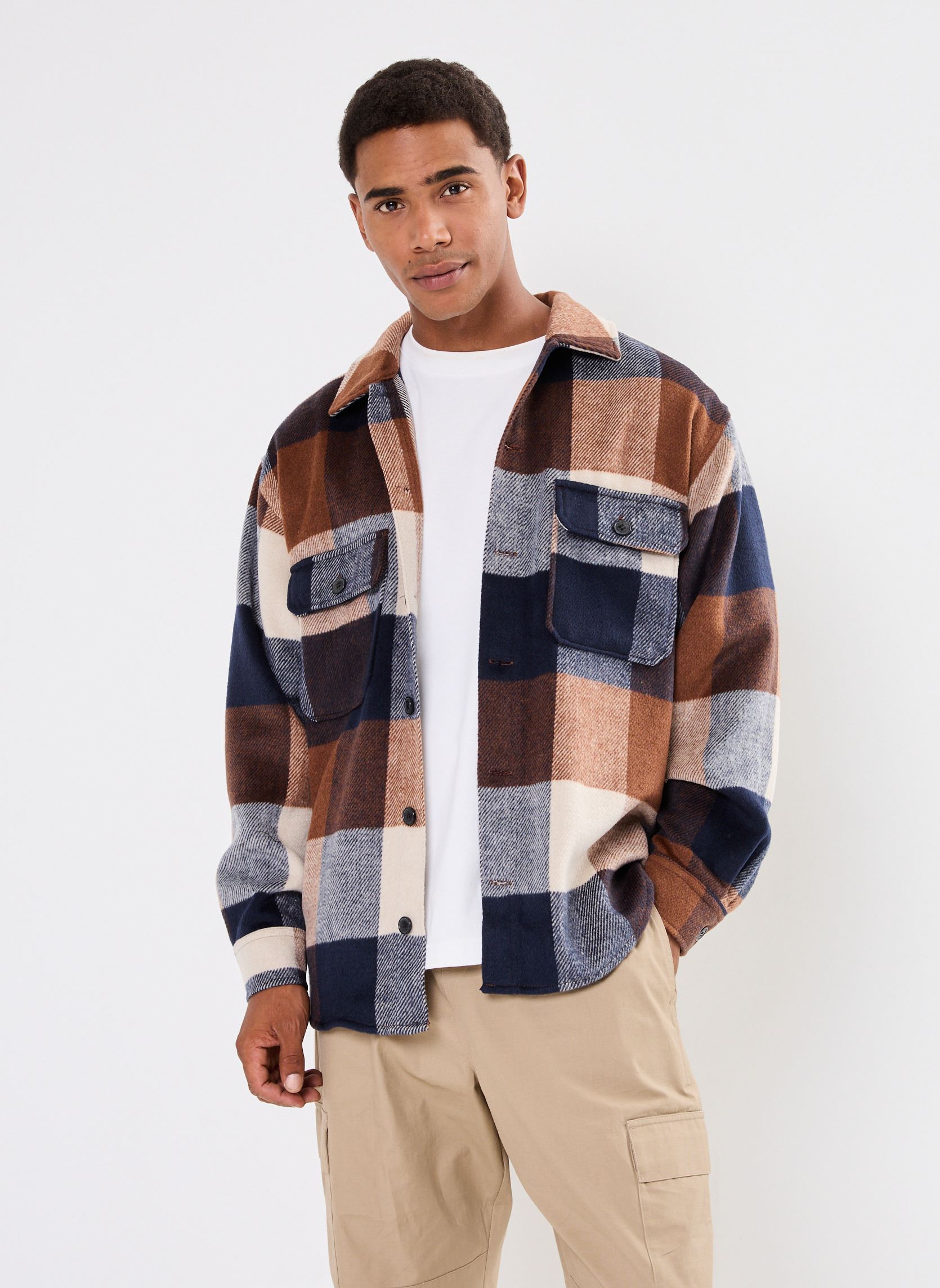 Vêtements Jack & Jones Jjebradley ollie Overshirt Ls Noos pour Accessoires Vêtements Jack & Jones Jjebradley ollie Overshirt Ls Noos pour Accessoires